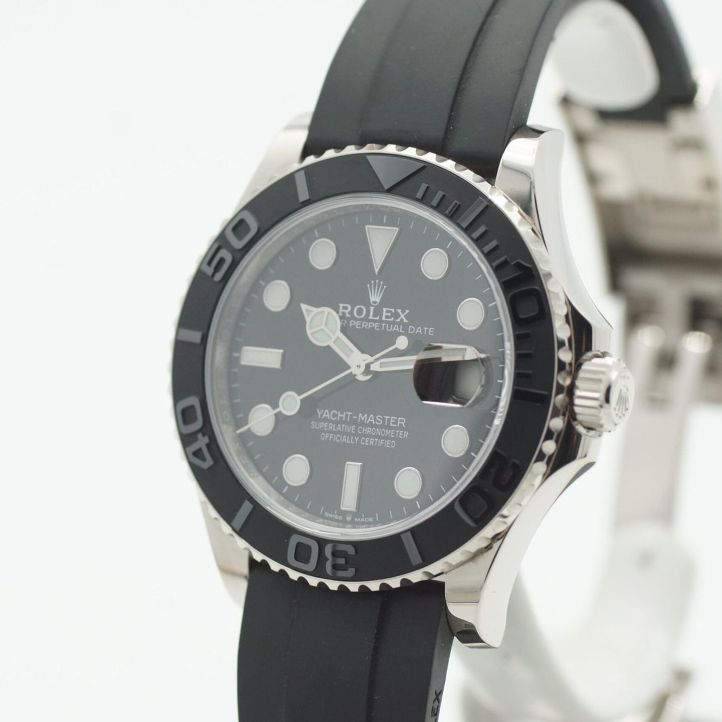 Rolex Yacht-Master 42 226659 (2020) - Black dial 42 mm White Gold case (5/8)