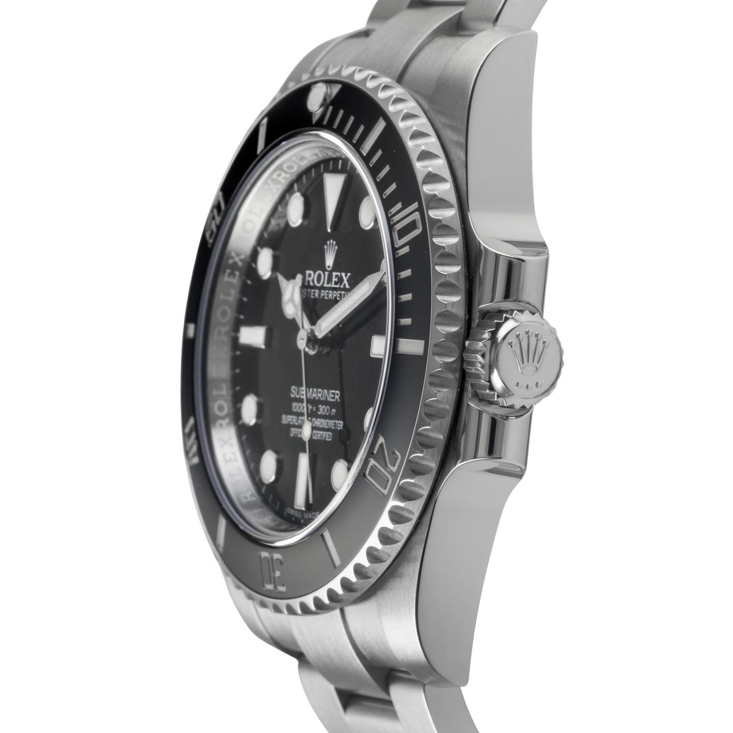 Rolex Submariner No Date 114060 (Unknown (random serial)) - Black dial 40 mm Steel case (6/8)