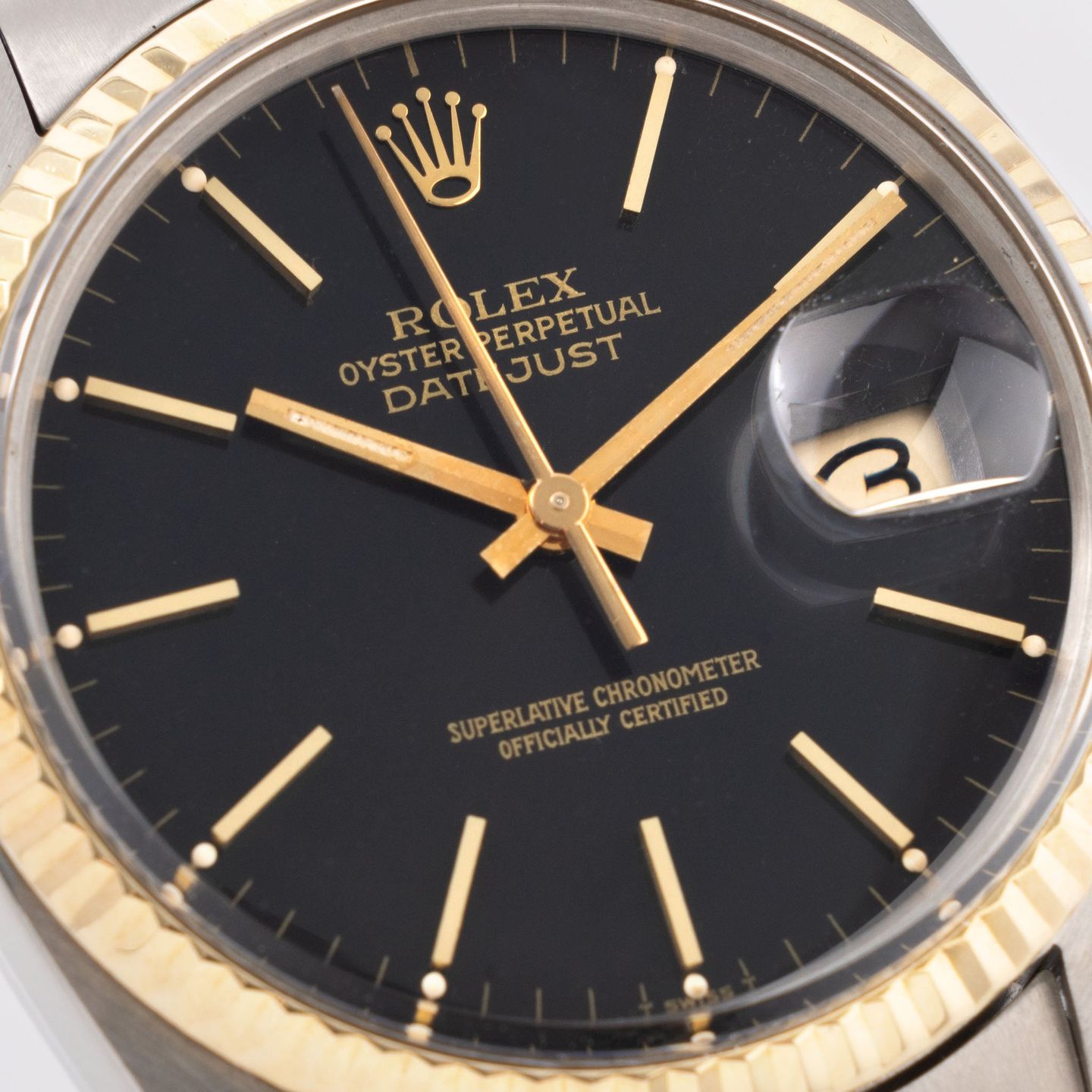 Rolex Datejust 36 16013 (1978) - Zwart wijzerplaat 36mm Goud/Staal (4/7)