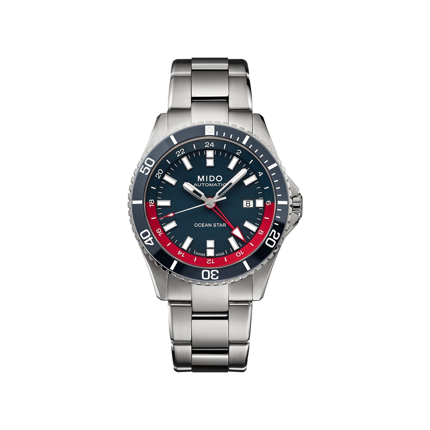 Mido Ocean Star GMT M026.629.11.041.00 (2024) - Blauw wijzerplaat Onbekend Staal (1/1)