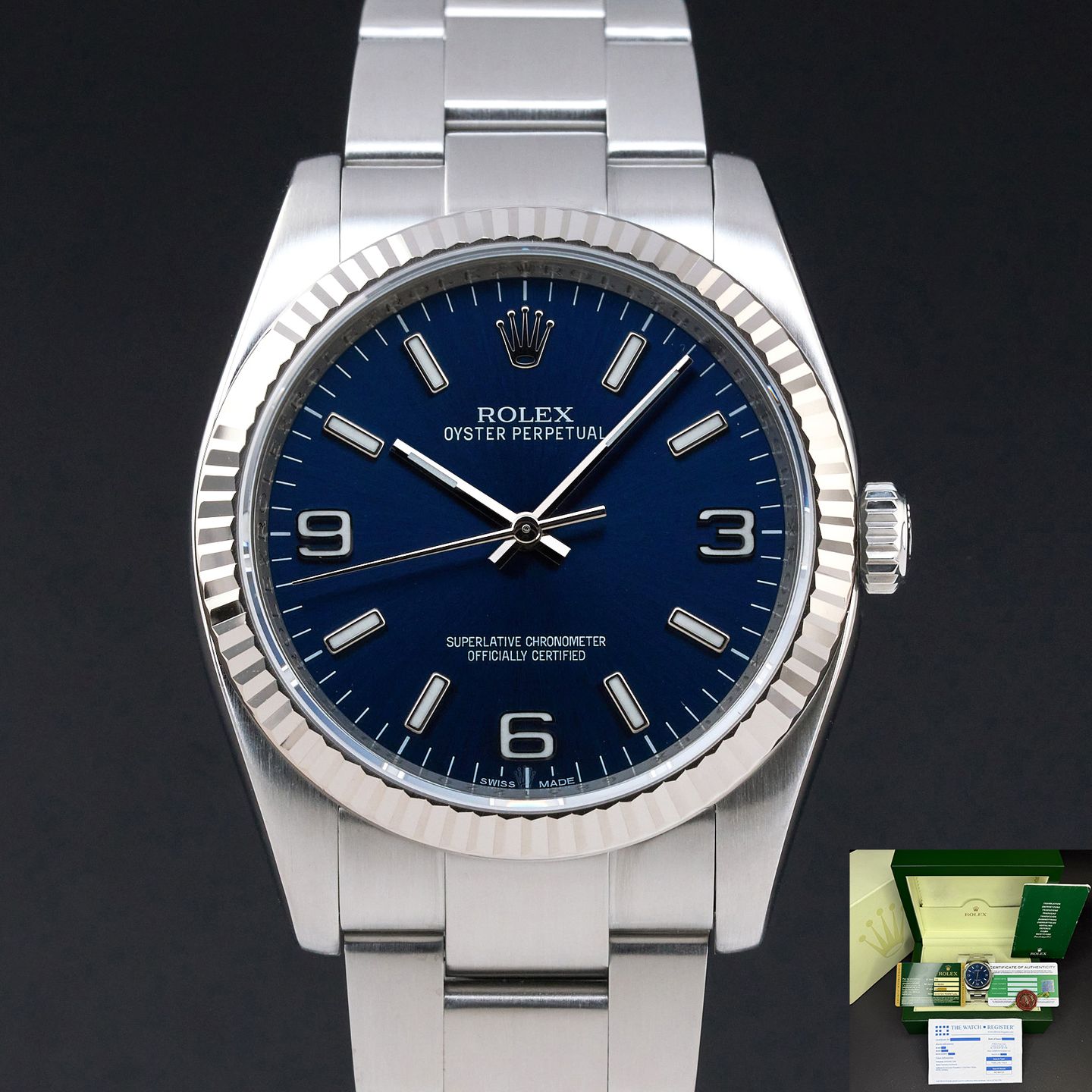 Rolex Oyster Perpetual 36 116034 (2010) - 36mm Staal (1/8)