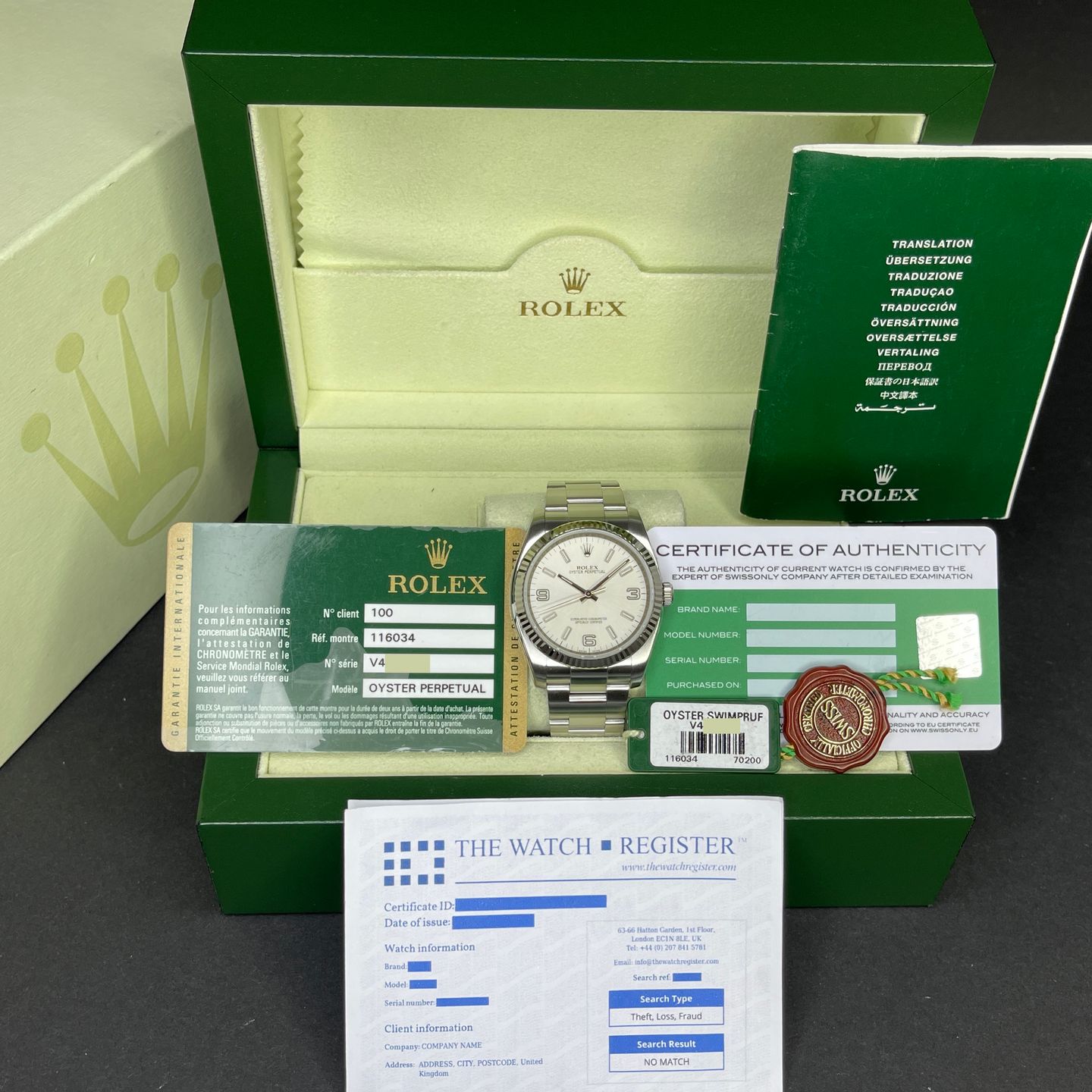 Rolex Oyster Perpetual 36 116034 (2009) - 36mm Staal (2/8)