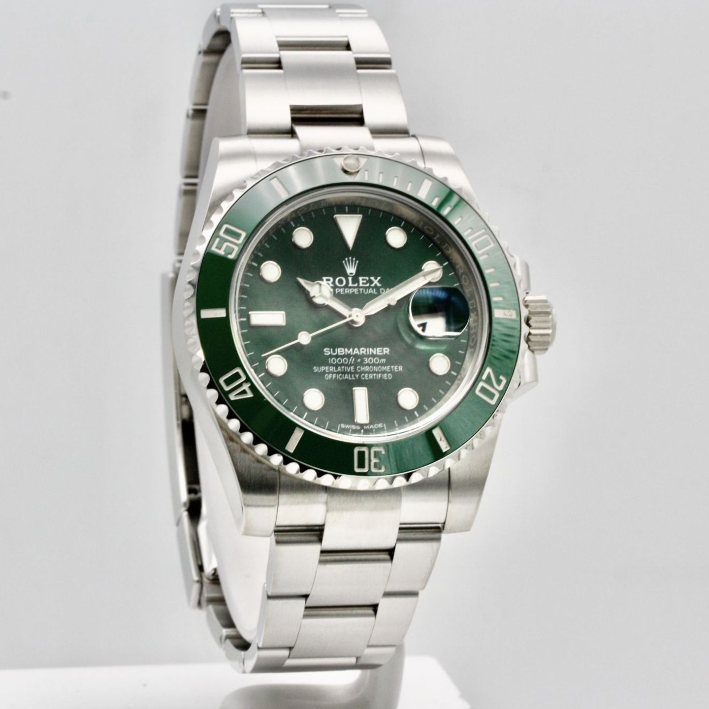 Rolex Submariner Date 116610LV (2014) - Green dial 40 mm Steel case (1/1)