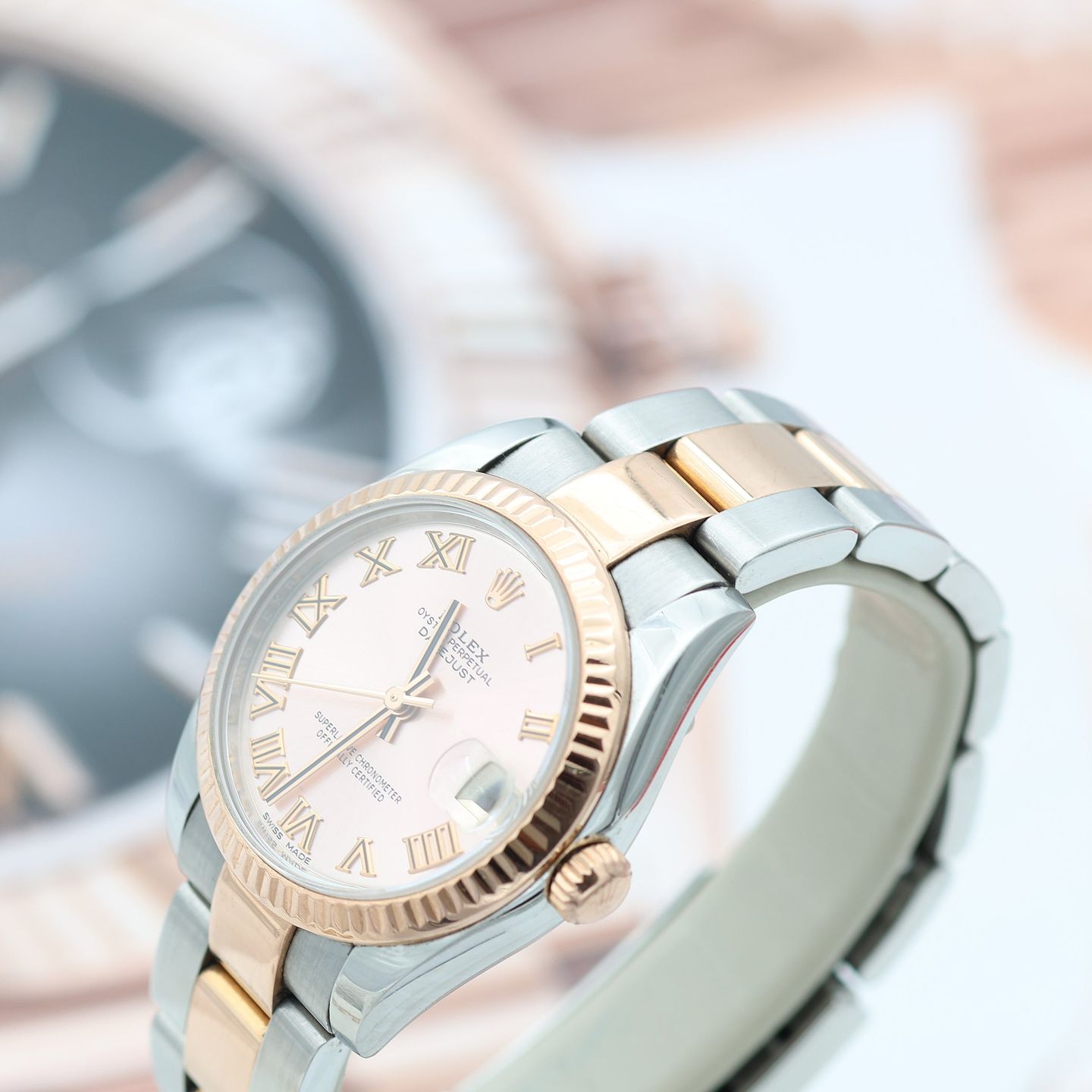 Rolex Lady-Datejust 178273 (Onbekend (willekeurig serienummer)) - Zilver wijzerplaat 31mm Goud/Staal (6/8)