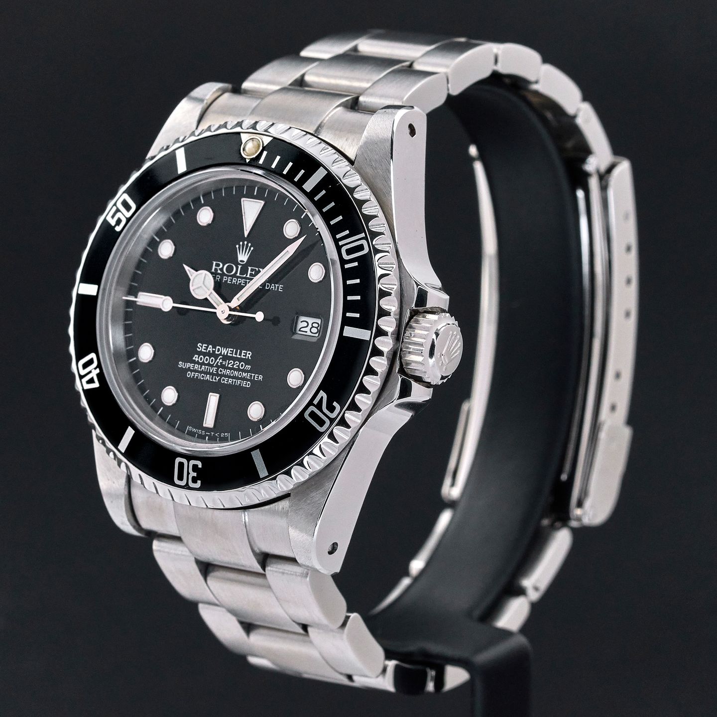 Rolex Sea-Dweller 16660 (1985) - Zwart wijzerplaat 40mm Staal (5/8)