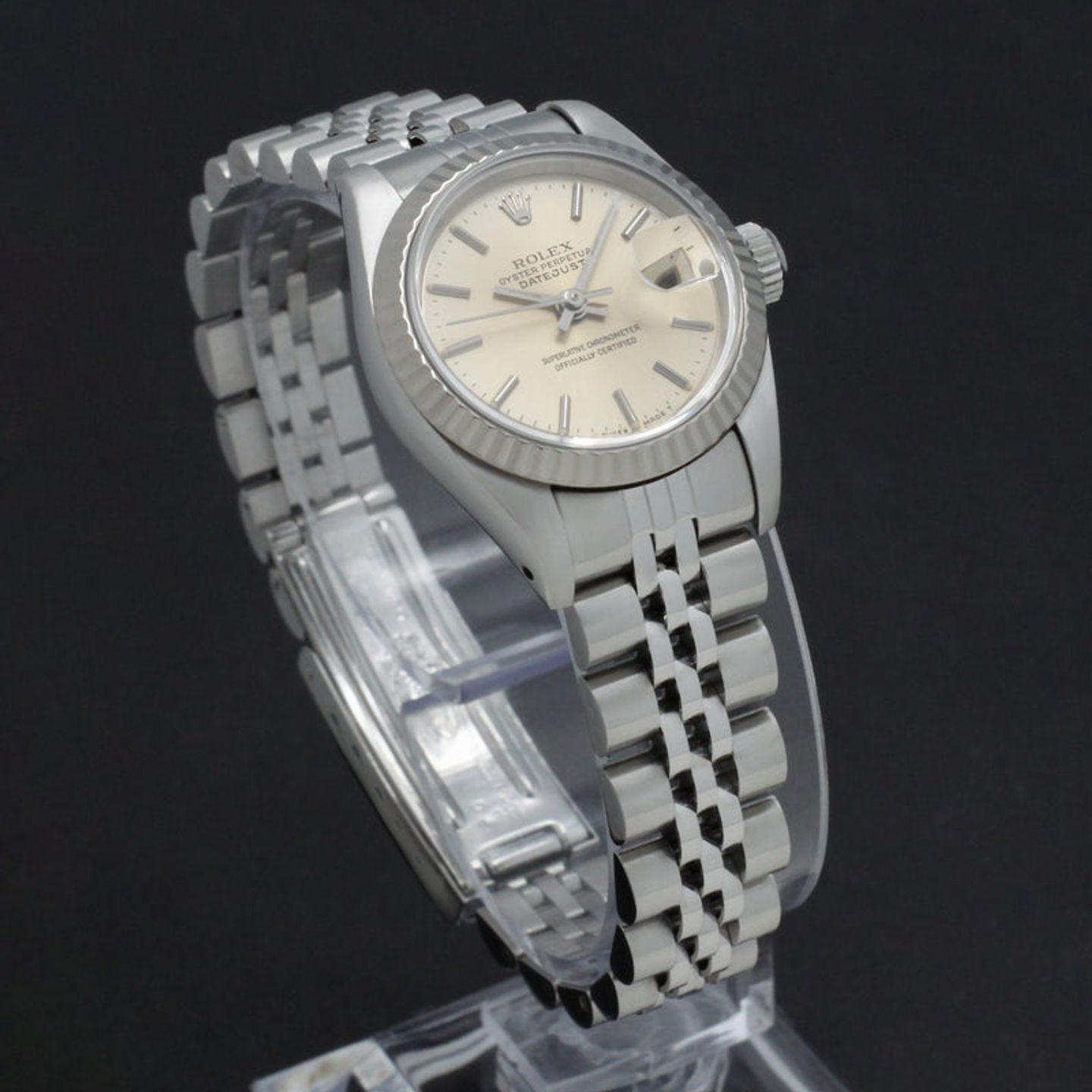 Rolex Lady-Datejust 69174 (1991) - Zilver wijzerplaat 26mm Staal (6/7)