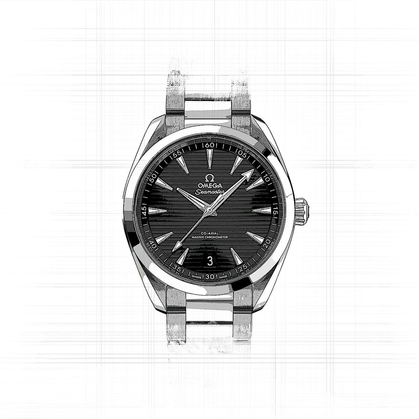 Omega Seamaster Aqua Terra 220.10.41.21.01.001 (2025) - Black dial 41 mm Steel case (2/2)
