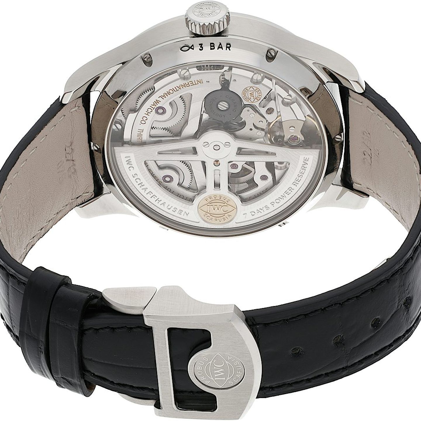 IWC Portuguese Annual Calendar IW503501 (2021) - Silver dial 44 mm Steel case (5/5)