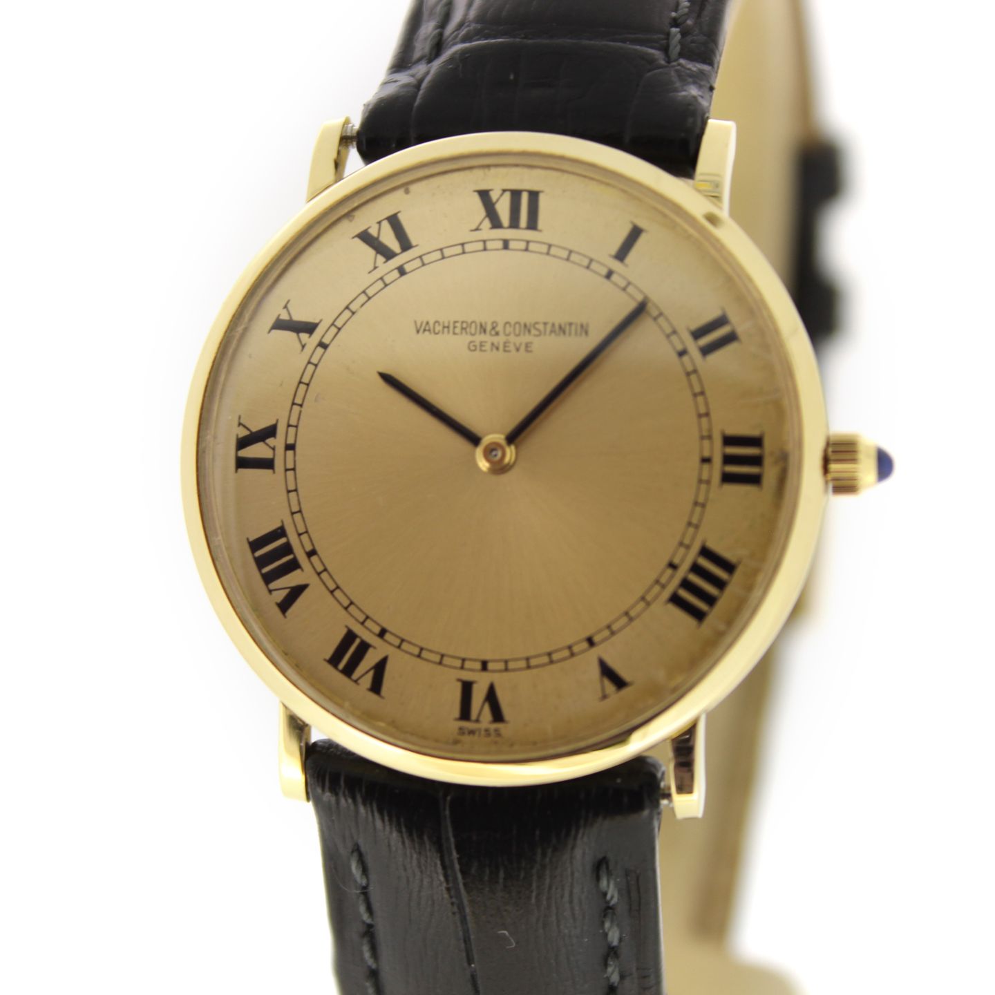 Vacheron Constantin Vintage 6714 (Unknown (random serial)) - Gold dial 30 mm Yellow Gold case (2/7)