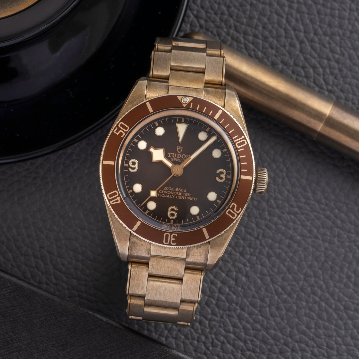Tudor Black Bay Bronze 79012M (Unknown (random serial)) - Brown dial 39 mm Bronze case (1/8)