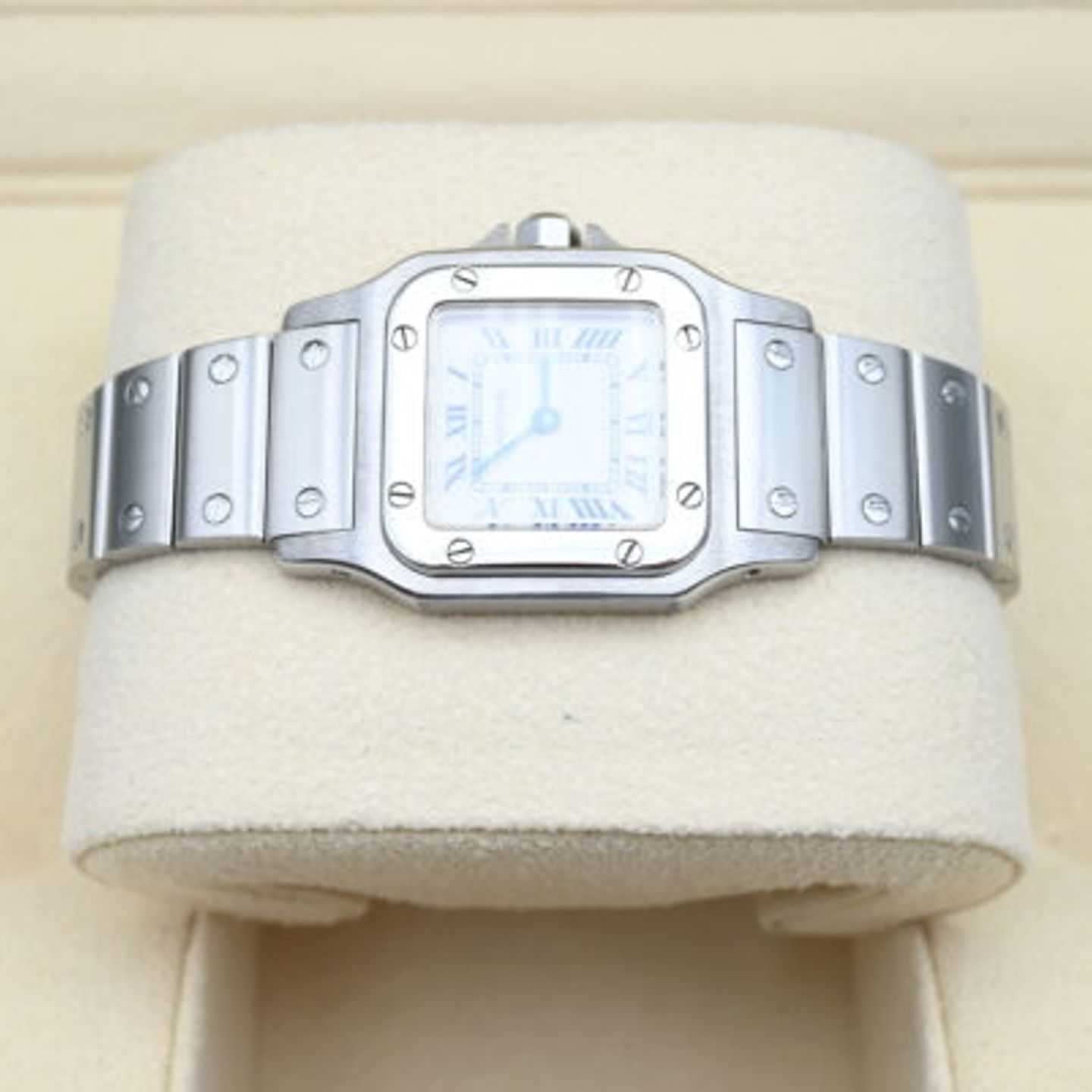 Cartier Santos Galbée 1565 (Unknown (random serial)) - White dial 24 mm Steel case (3/7)