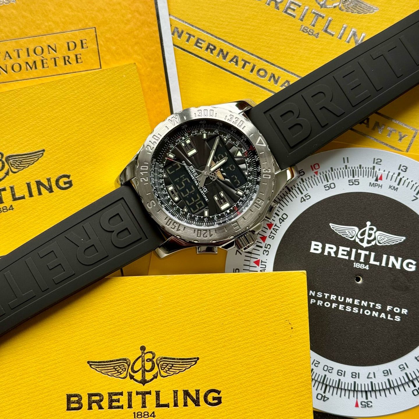 Breitling Airwolf A78363 (2009) - Black dial Unknown Steel case (7/7)