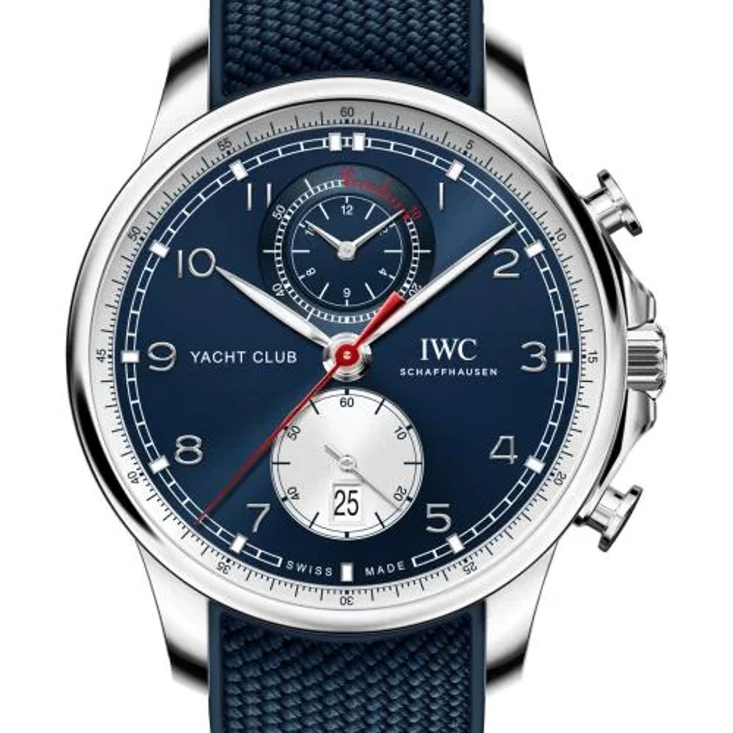 IWC Portuguese Yacht Club Chronograph IW390704 (2026) - Blauw wijzerplaat 45mm Staal (1/1)