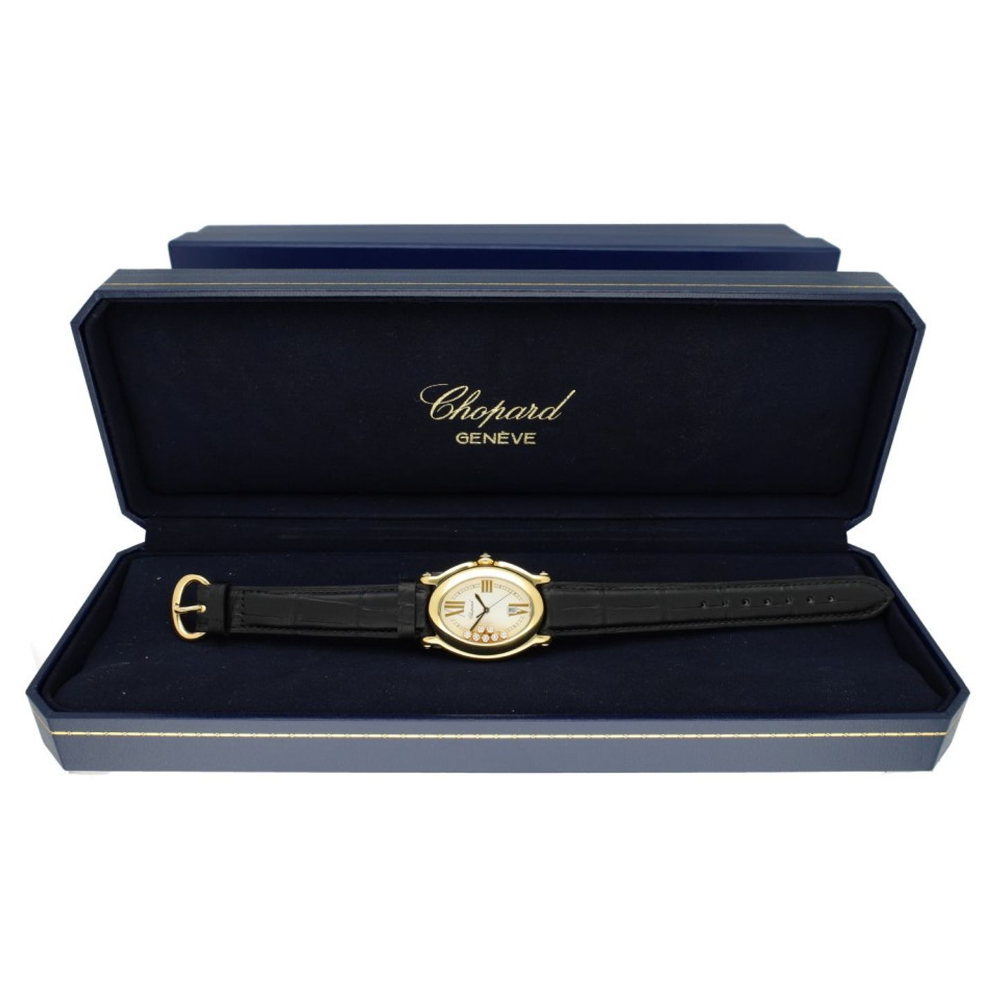 Chopard Happy Sport 27/7000-23 (2003) - White dial 30 mm Yellow Gold case (7/7)