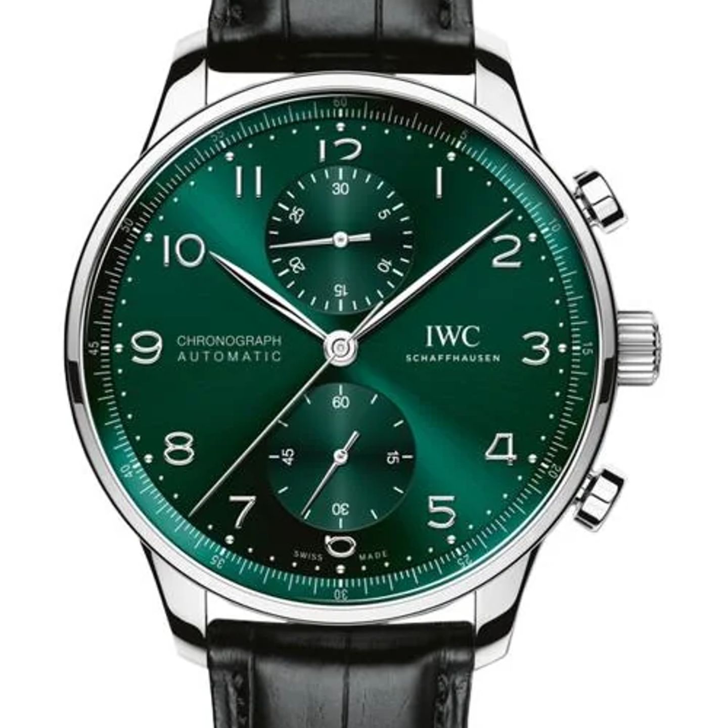 IWC Portuguese Chronograph IW371615 (2026) - Green dial 41 mm Steel case (1/1)