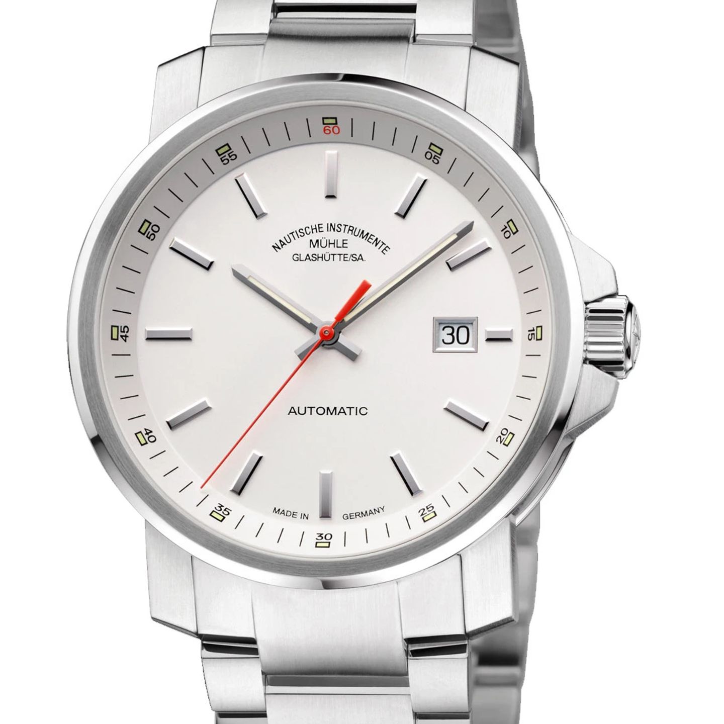 Mühle Glashütte 29er Big M1-25-31-MB (2024) - White dial 43 mm Steel case (2/3)