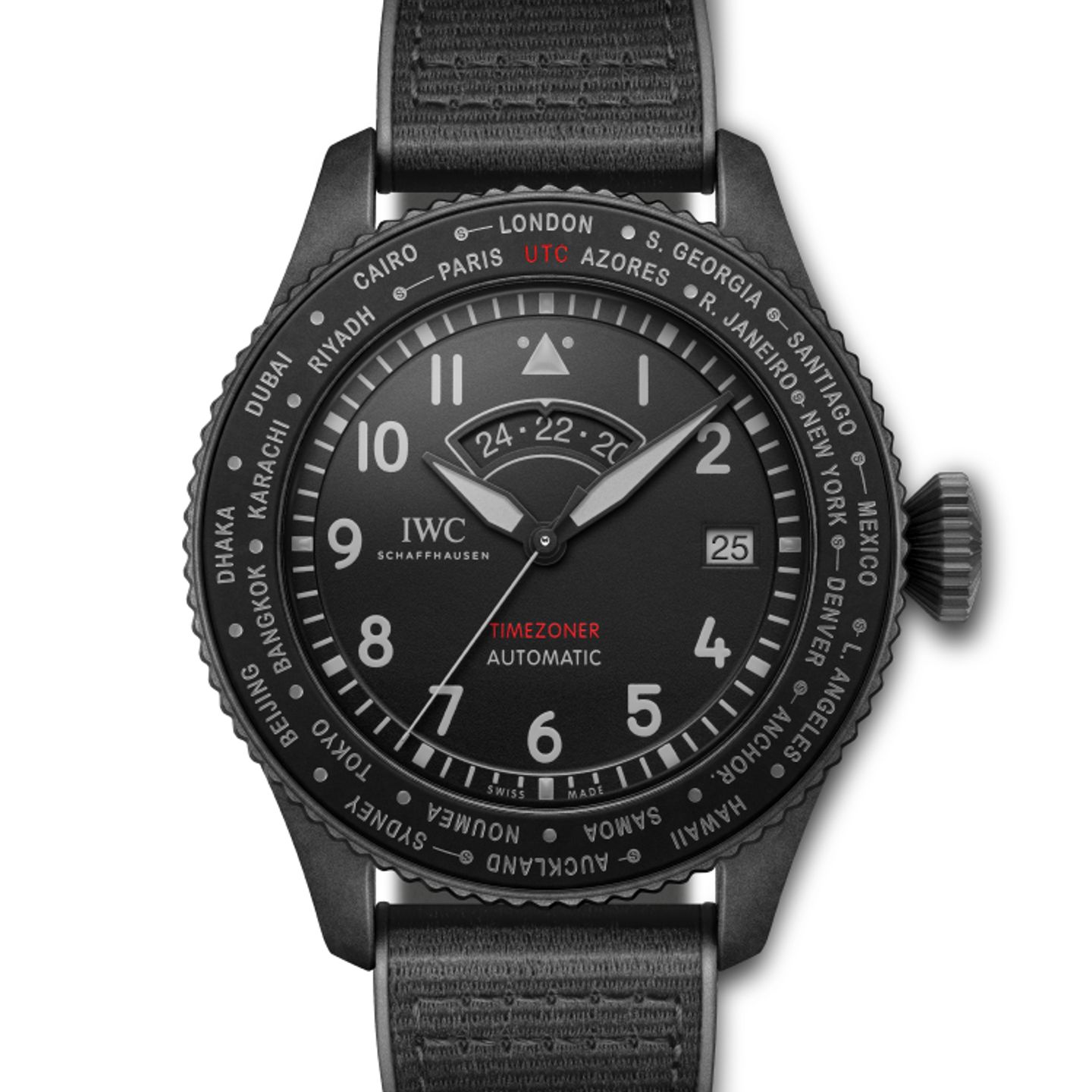 IWC Pilot Chronograph Top Gun IW395505 (2024) - Zwart wijzerplaat 46mm Titanium (1/1)