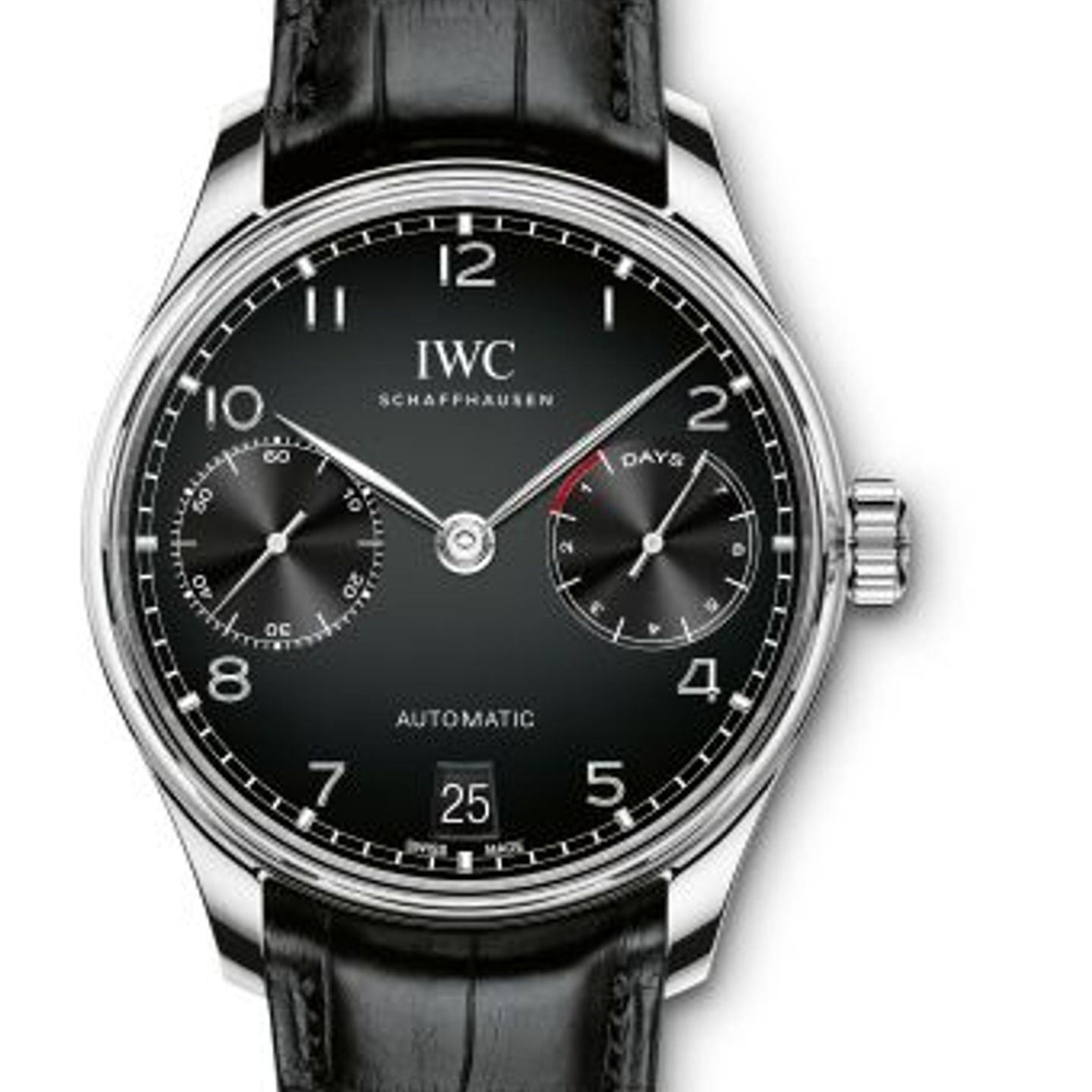 IWC Portuguese Automatic IW500703 (2023) - Black dial 42 mm Steel case (1/1)