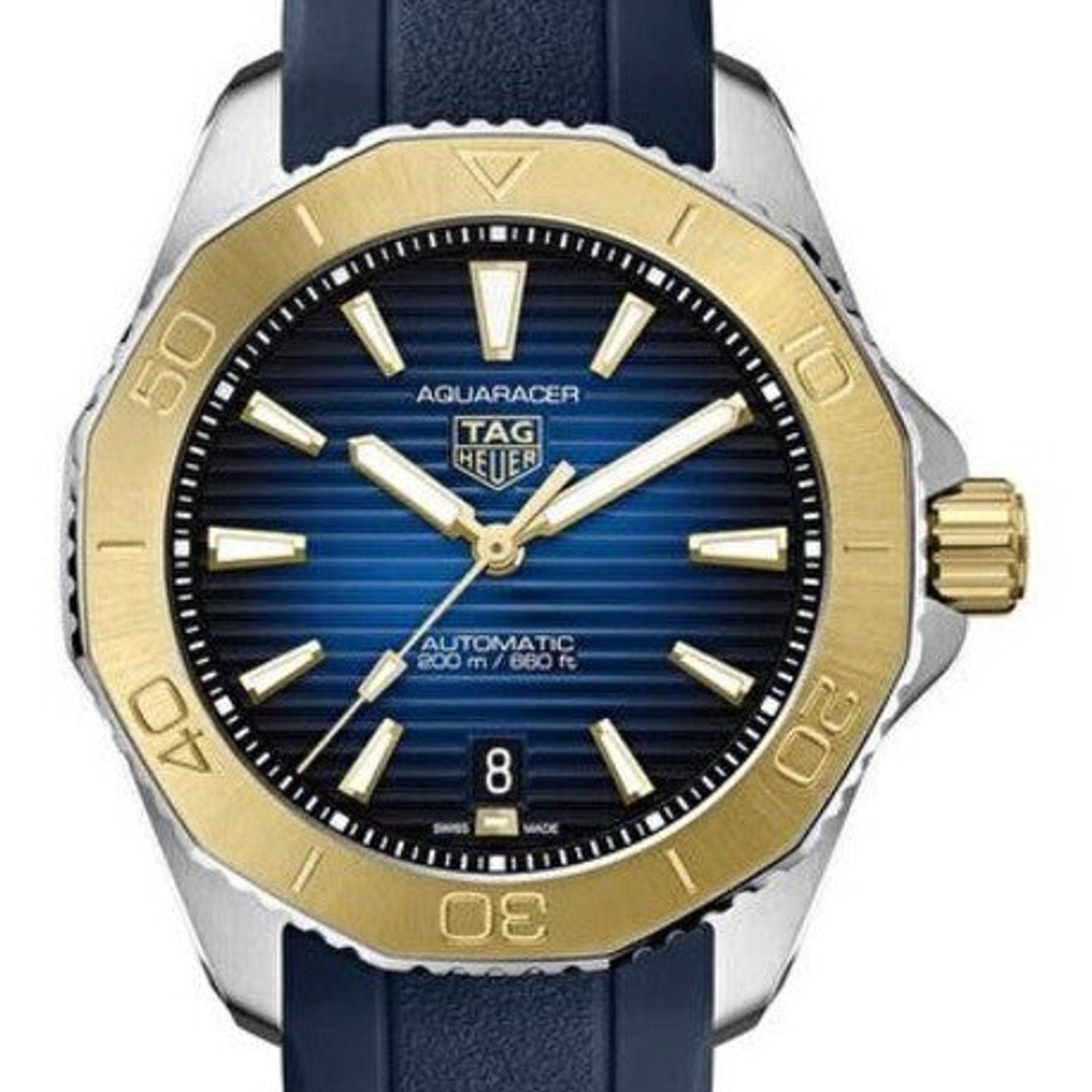TAG Heuer Aquaracer WBP2150.FT6210 (2026) - Blue dial 40 mm Gold/Steel case (1/1)
