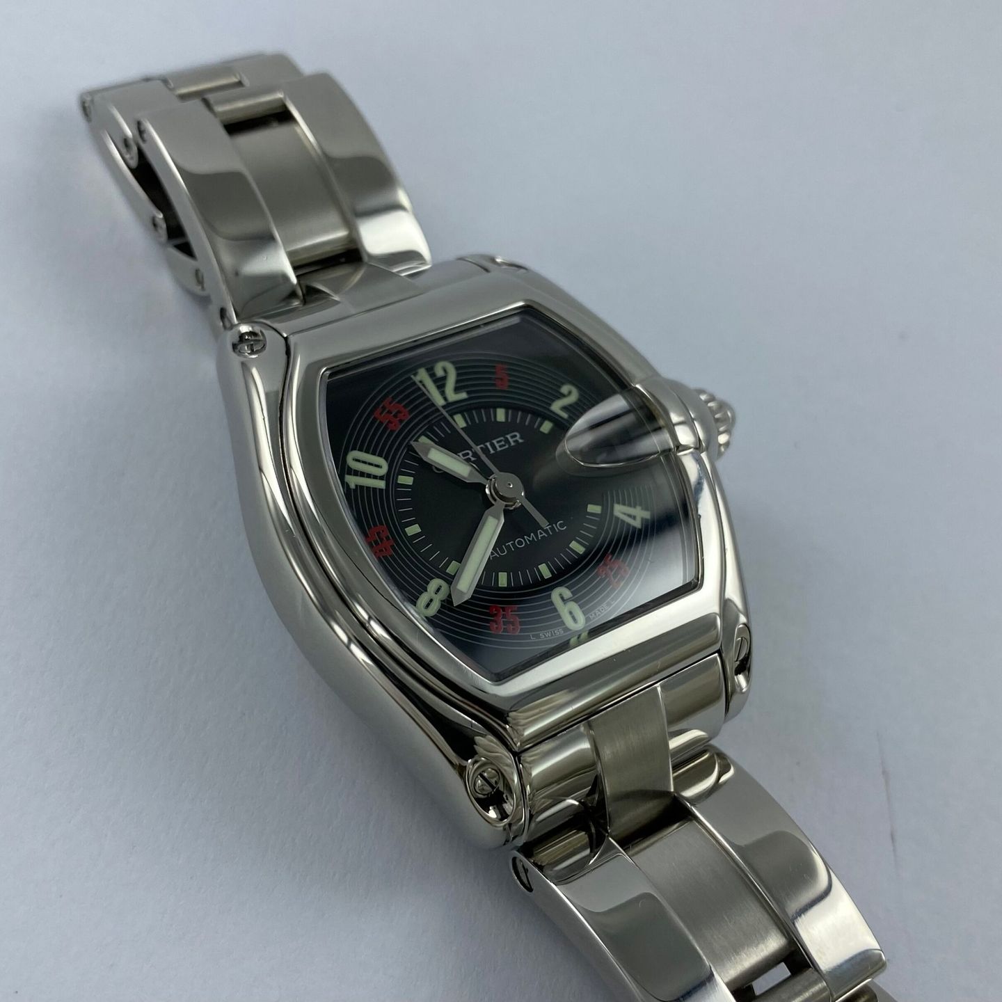 Cartier Roadster W62002V3 (Unknown (random serial)) - 38 mm Steel case (6/8)