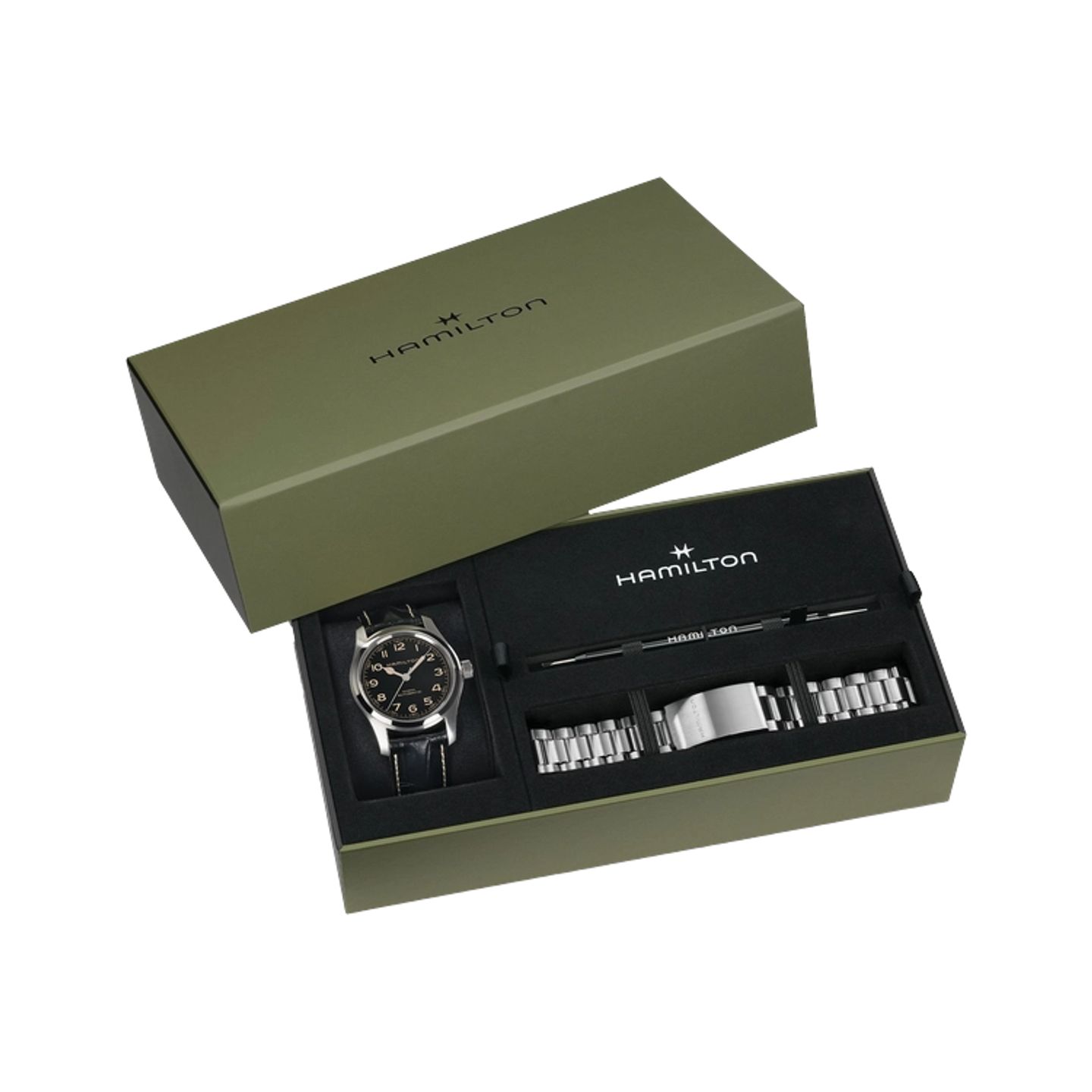 Hamilton Khaki Field H70605732 (2025) - Zwart wijzerplaat 42mm Staal (1/1)