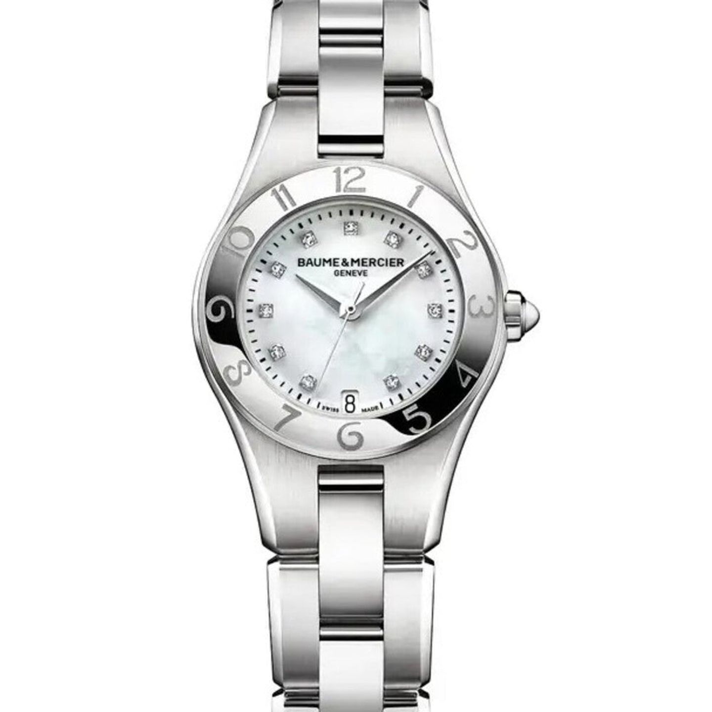 Baume & Mercier Linea M0A10011 (2025) - Pearl dial 28 mm Steel case (1/1)