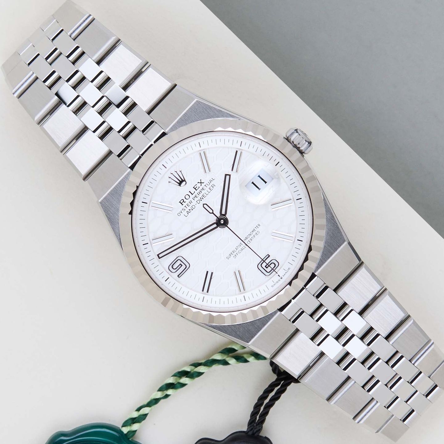 Rolex Land-Dweller 36 127234 (2026) - Wit wijzerplaat 36mm Staal (1/8)