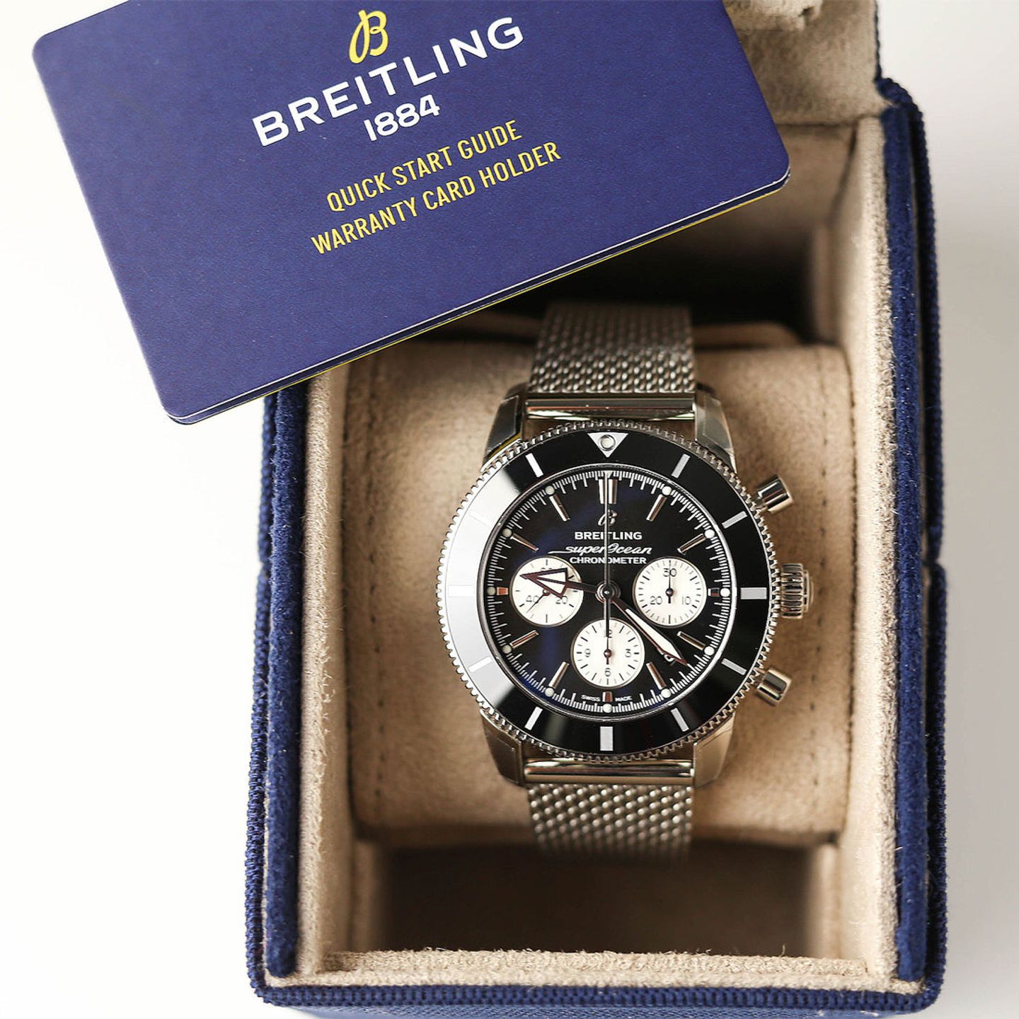 Breitling Superocean Heritage II Chronograph AB0162121B1A1 (2022) - Zwart wijzerplaat 44mm Staal (2/5)