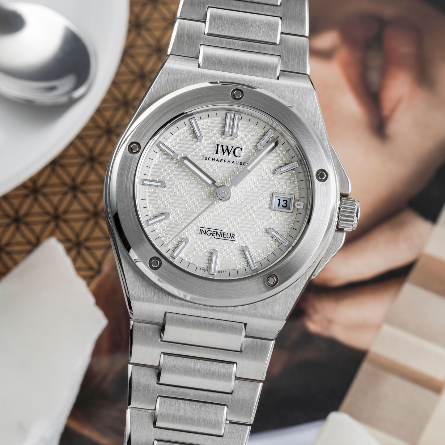 IWC Ingenieur Automatic IW328902 (Onbekend (willekeurig serienummer)) - Zilver wijzerplaat 40mm Staal (3/8)