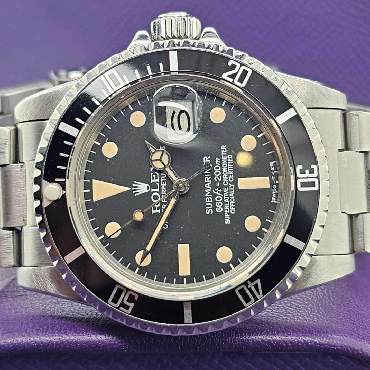 Rolex Submariner Date 1680 (1978) - Zwart wijzerplaat 40mm Staal (3/5)