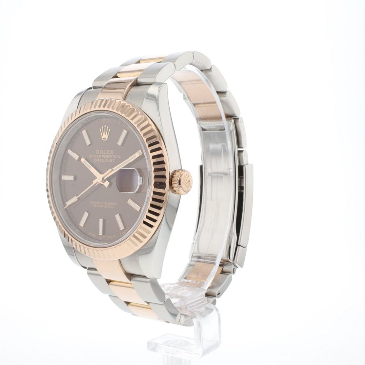 Rolex Datejust 41 126331 (2017) - Brown dial 41 mm Gold/Steel case (2/6)