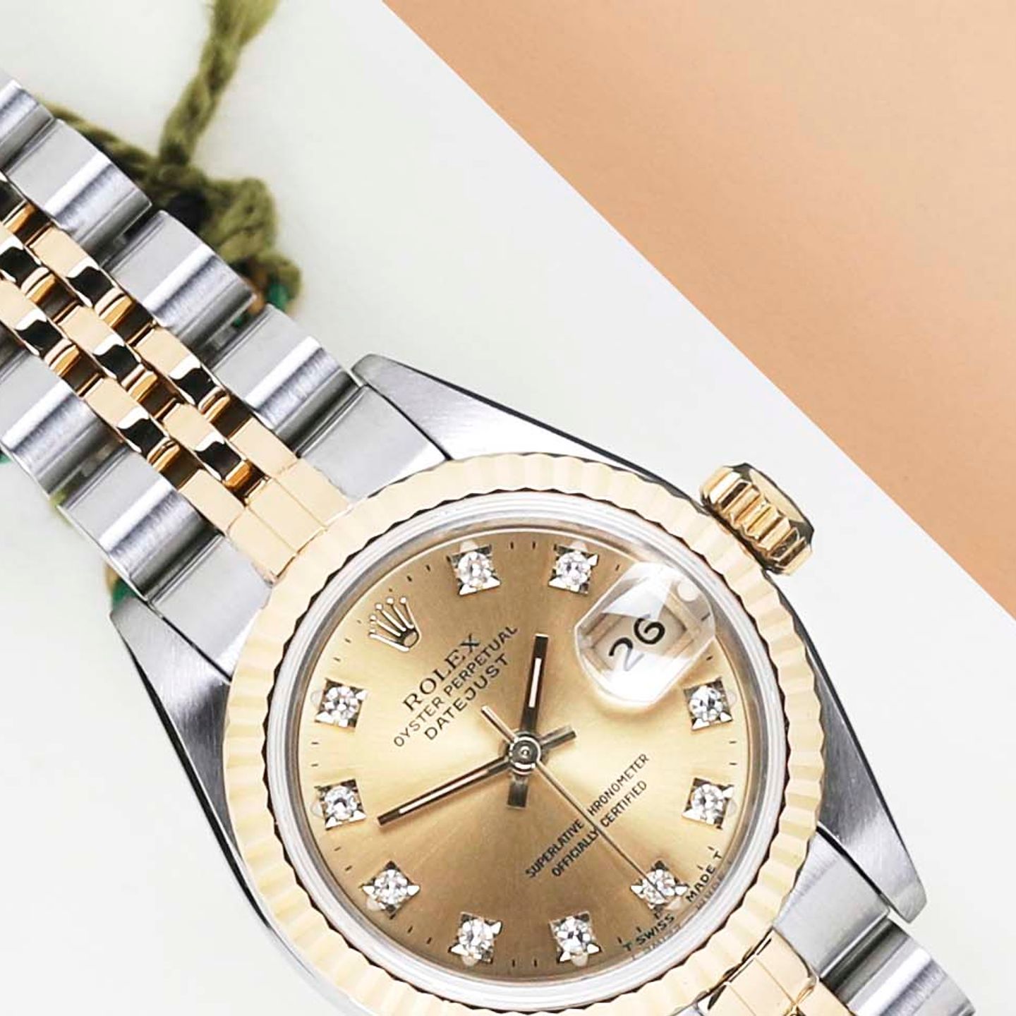 Rolex Lady-Datejust 69173 (1994) - 26 mm Gold/Steel case (3/8)