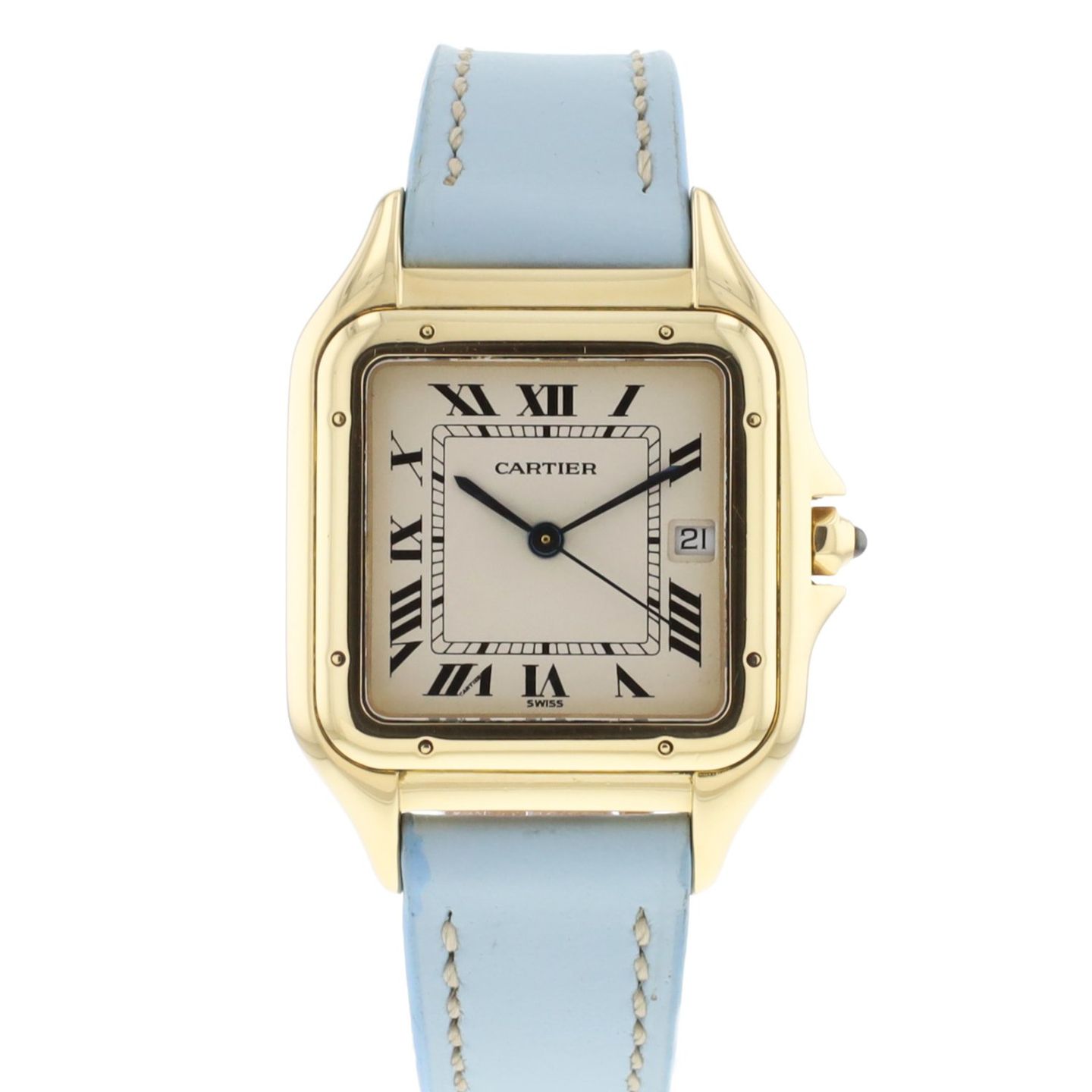 Cartier Panthère 8839 (Unknown (random serial)) - White dial 27 mm Yellow Gold case (1/6)