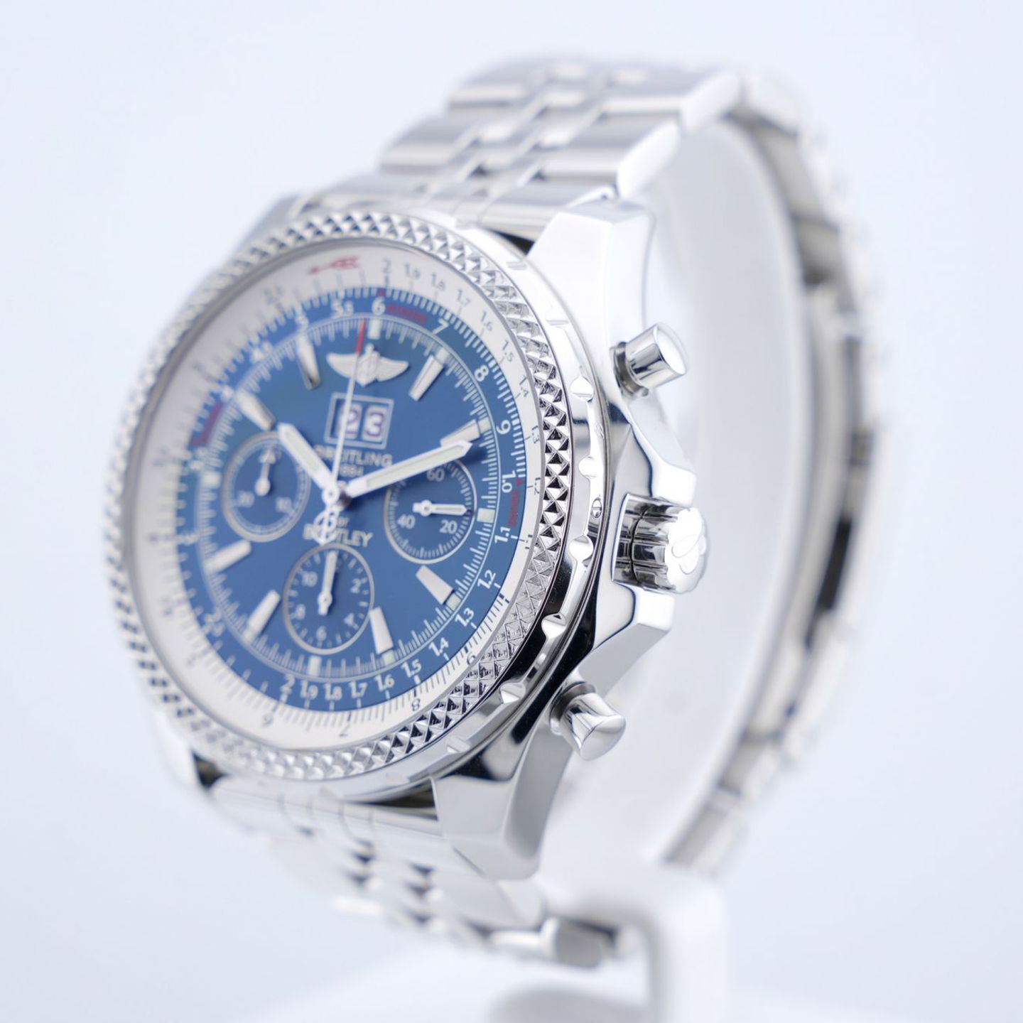 Breitling Bentley 6.75 A4436212/C652 (2008) - Blue dial 48 mm Steel case (2/8)
