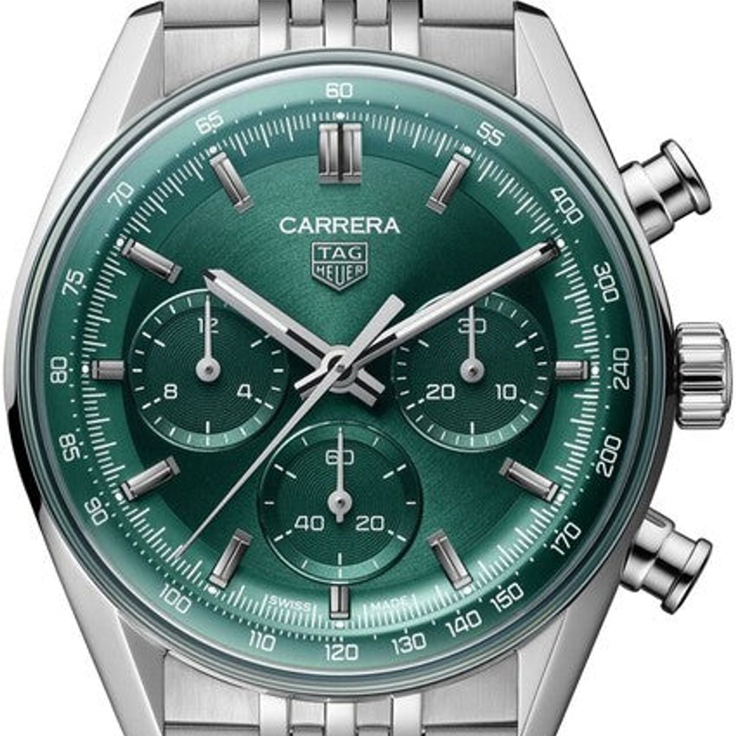 TAG Heuer Carrera CBS2115.BA0053 (2026) - Groen wijzerplaat 41mm Staal (1/1)