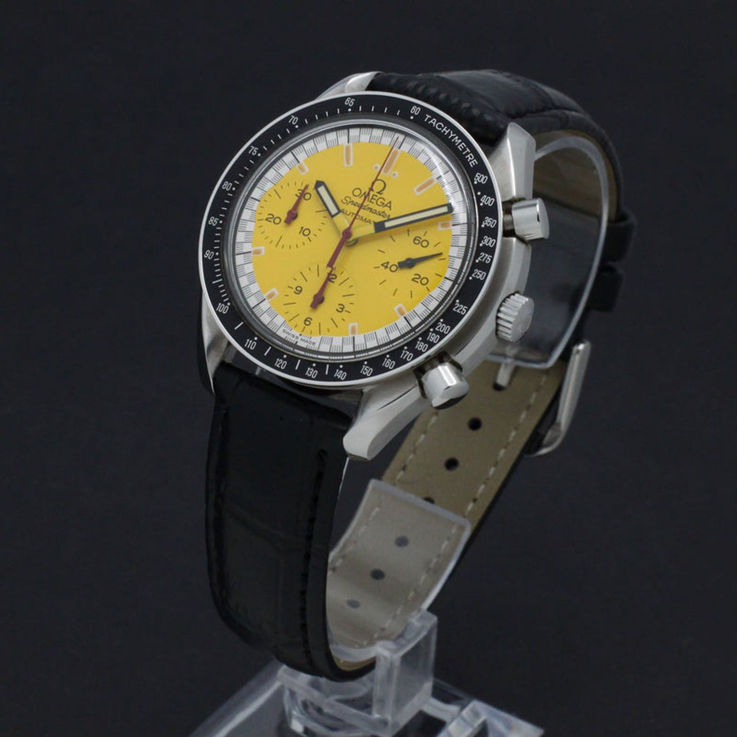 Omega Speedmaster Reduced 3510.12.00 (1999) - Yellow dial 39 mm Steel case (5/7)