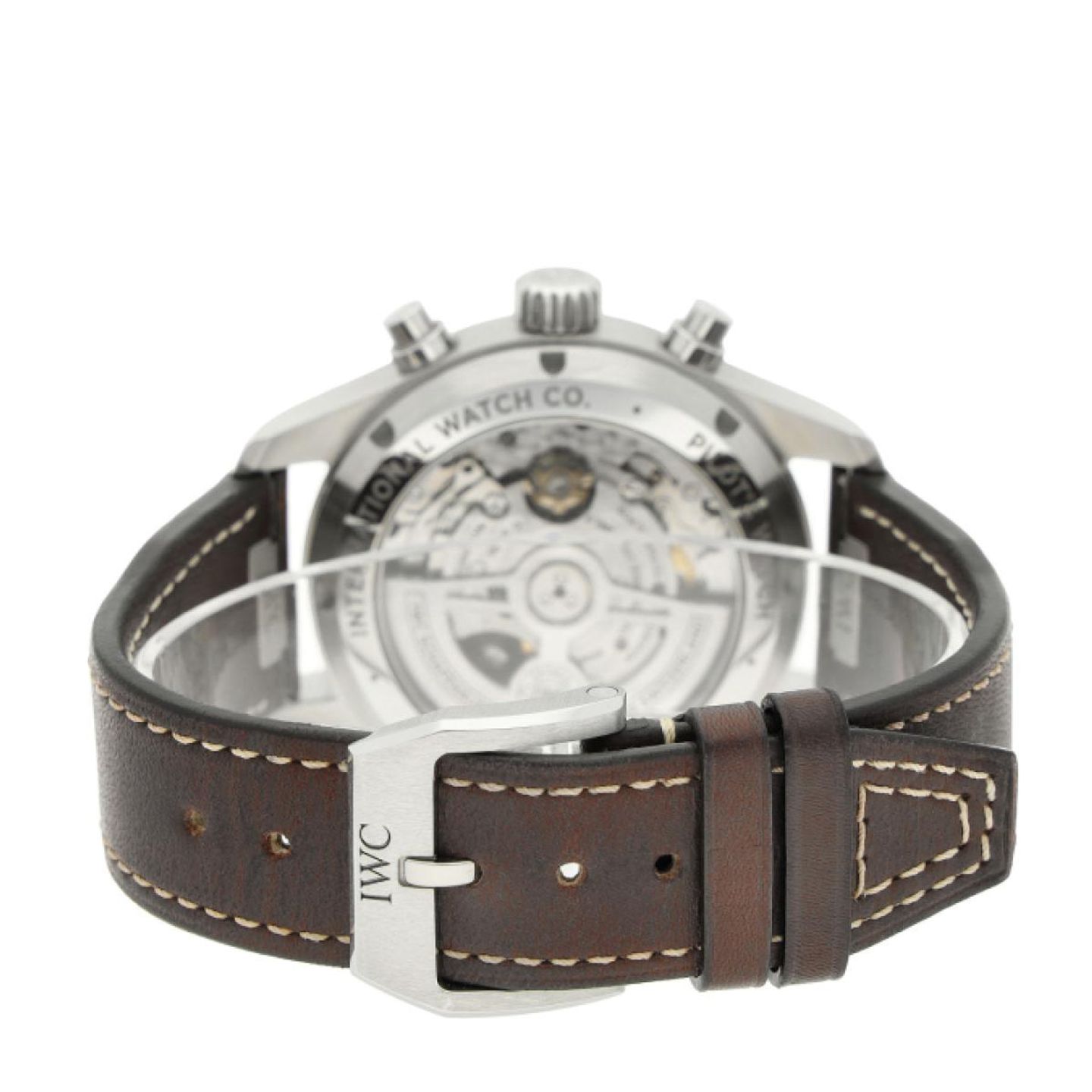 IWC Pilot Chronograph IW388103 (2021) - Groen wijzerplaat 41mm Staal (4/5)