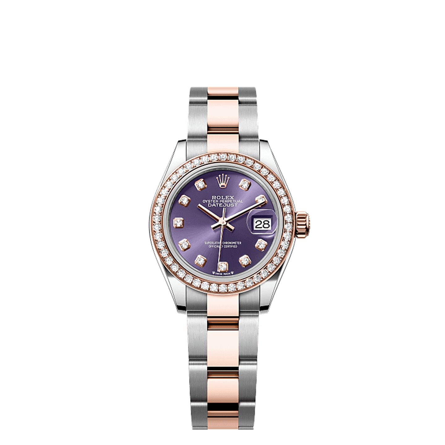 Rolex Lady-Datejust 279381RBR (2025) - Purple dial 28 mm Steel case (1/1)