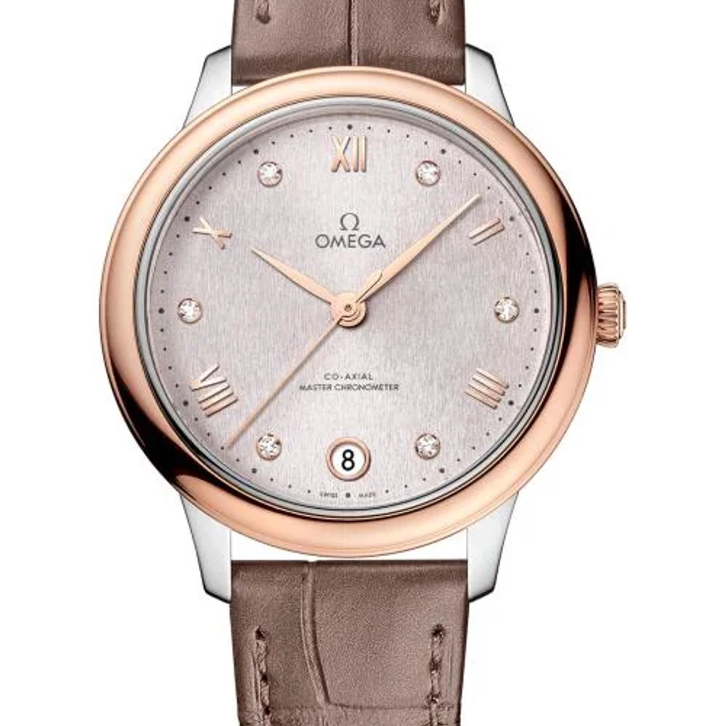 Omega De Ville 434.23.34.20.52.003 (2026) - Pink dial 34 mm Gold/Steel case (1/1)