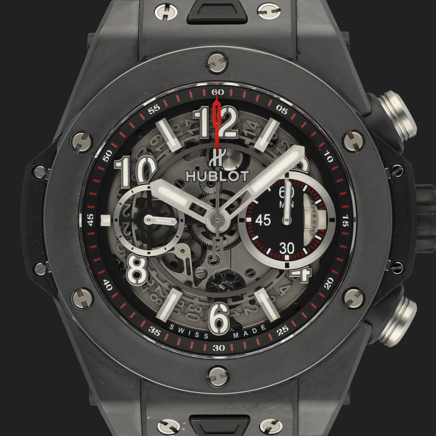 Hublot Big Bang Unico 411.CI.1170.RX (2019) - Transparent dial 45 mm Ceramic case (2/8)