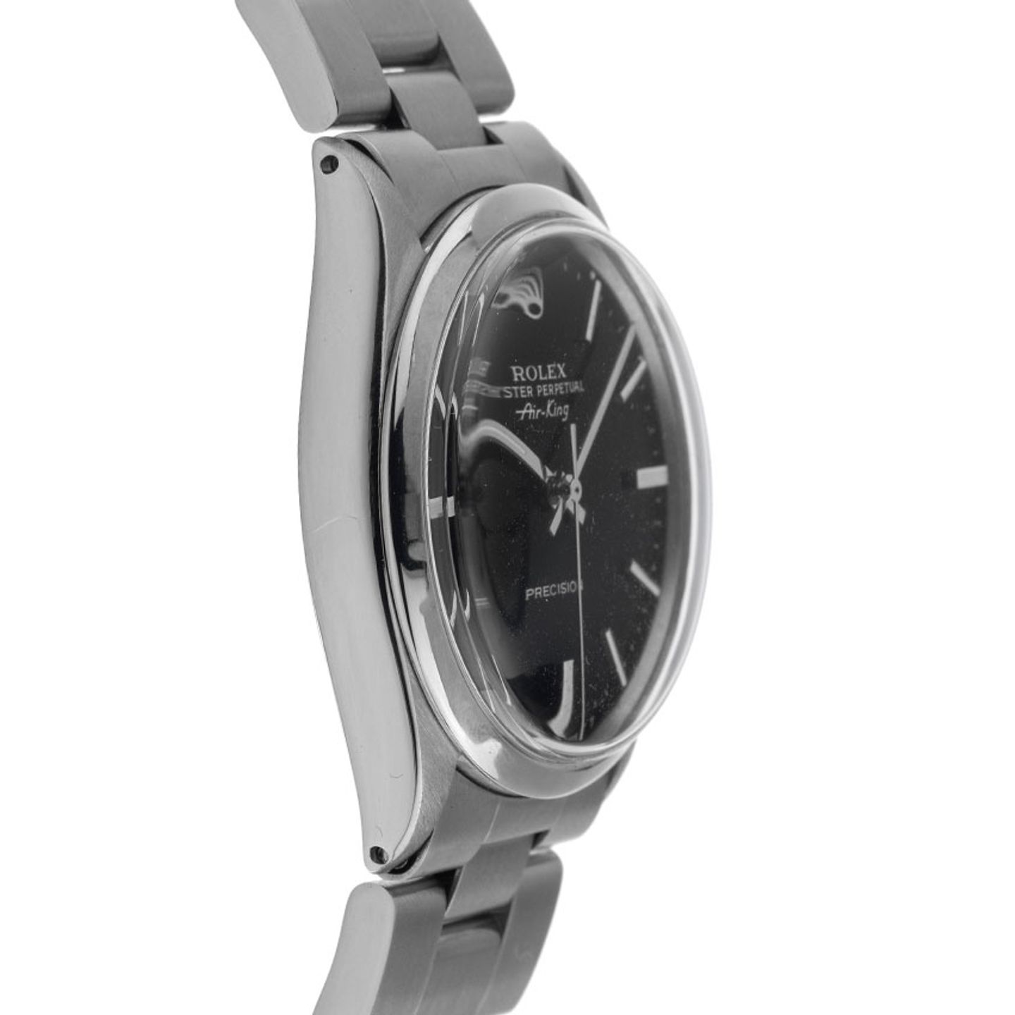 Rolex Air-King 5500 (1969) - Black dial 34 mm Steel case (5/8)