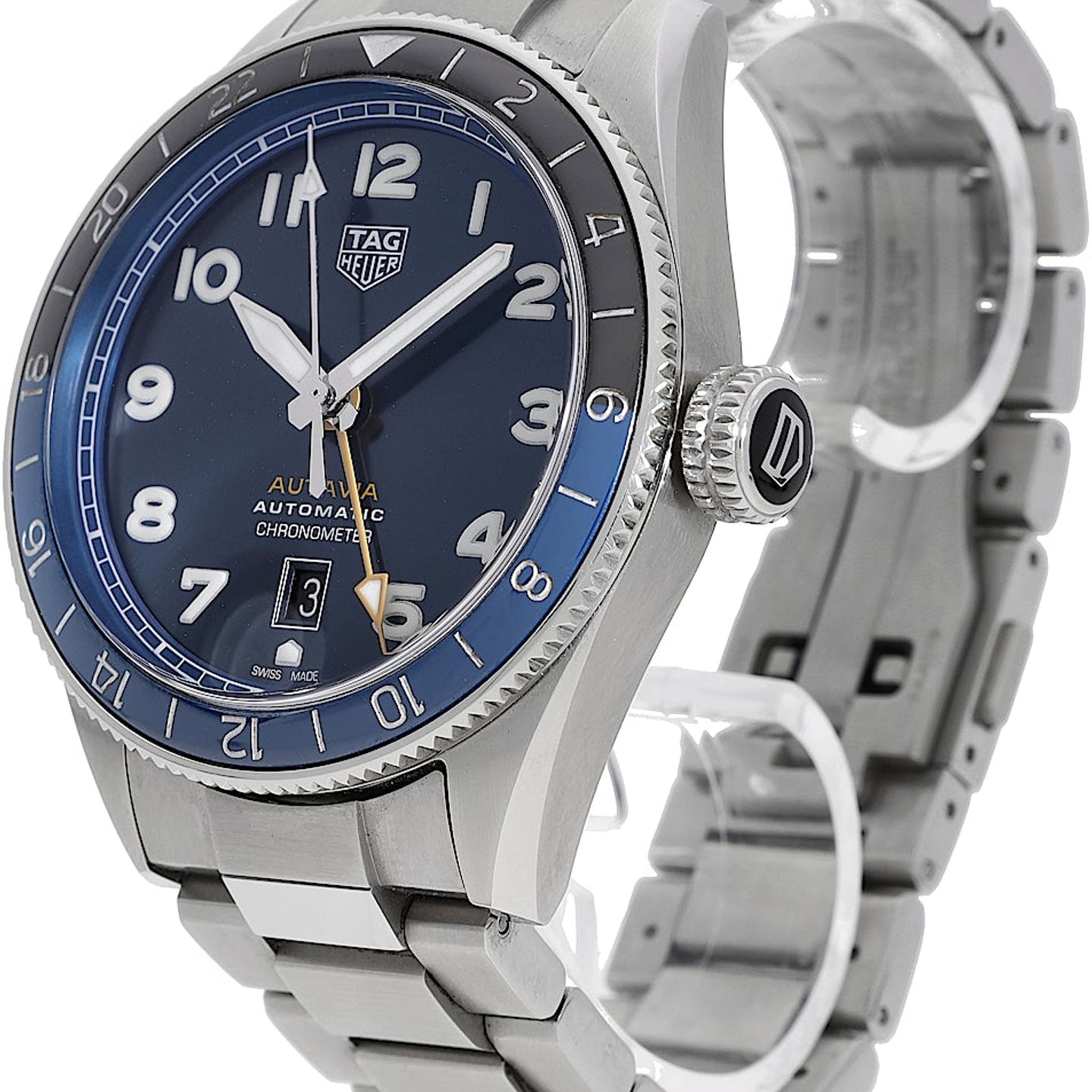 TAG Heuer Autavia WBE511A (2023) - Blue dial 42 mm Steel case (3/5)