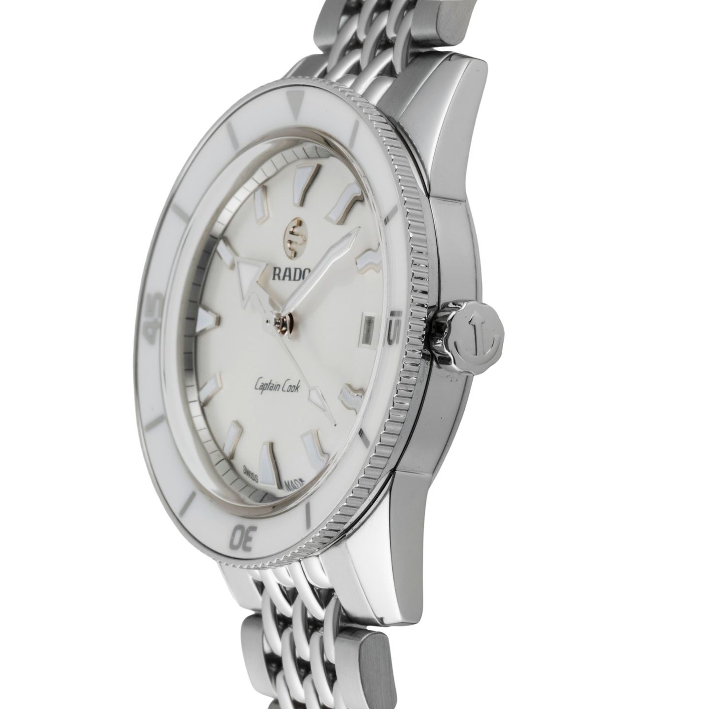 Rado HyperChrome Captain Cook R32500013 (Unknown (random serial)) - Silver dial 37 mm Steel case (6/8)