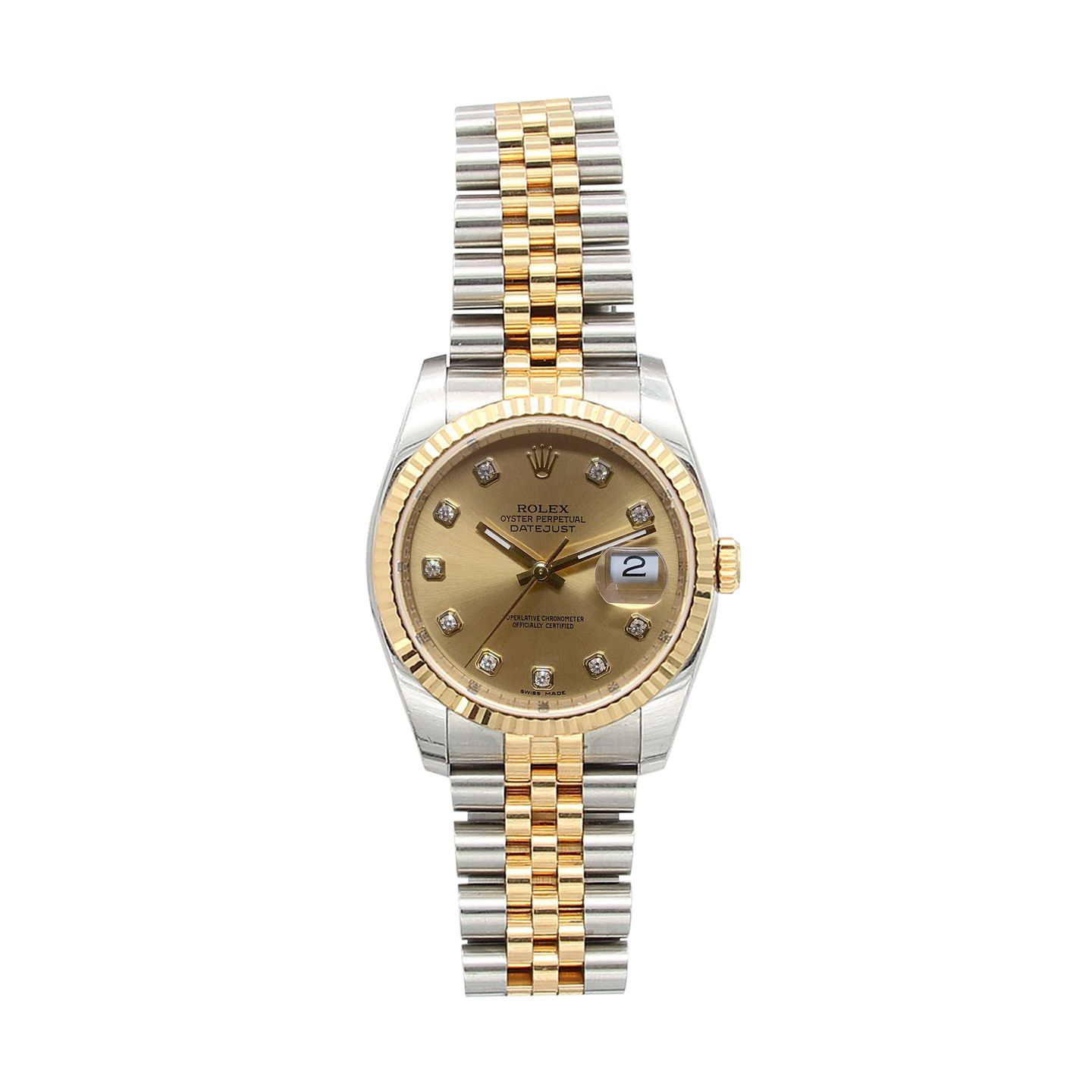 Rolex Datejust 36 116233 (Unknown (random serial)) - 36 mm Gold/Steel case (1/5)