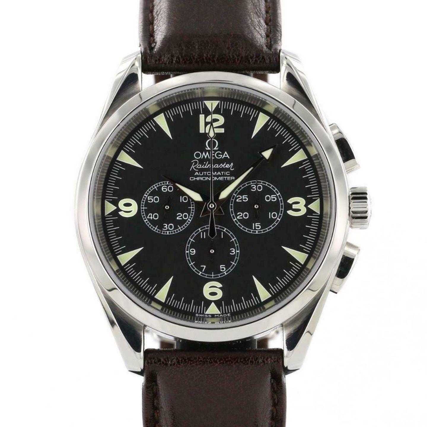 Omega Seamaster Railmaster 2812.52.37 (2005) - Black dial 42 mm Steel case (1/2)