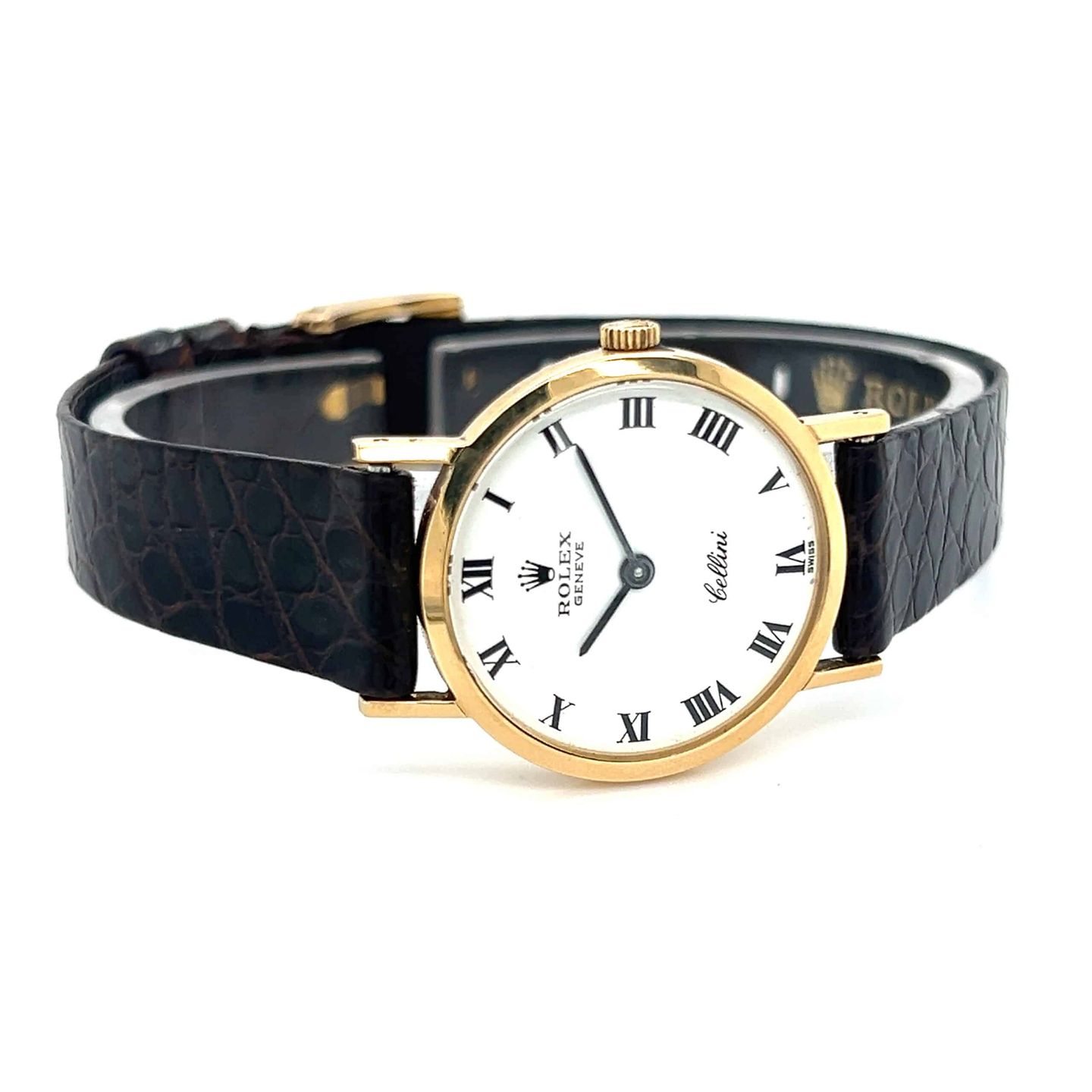 Rolex Cellini 3600 (Onbekend (willekeurig serienummer)) - Zilver wijzerplaat 24mm Witgoud (2/8)