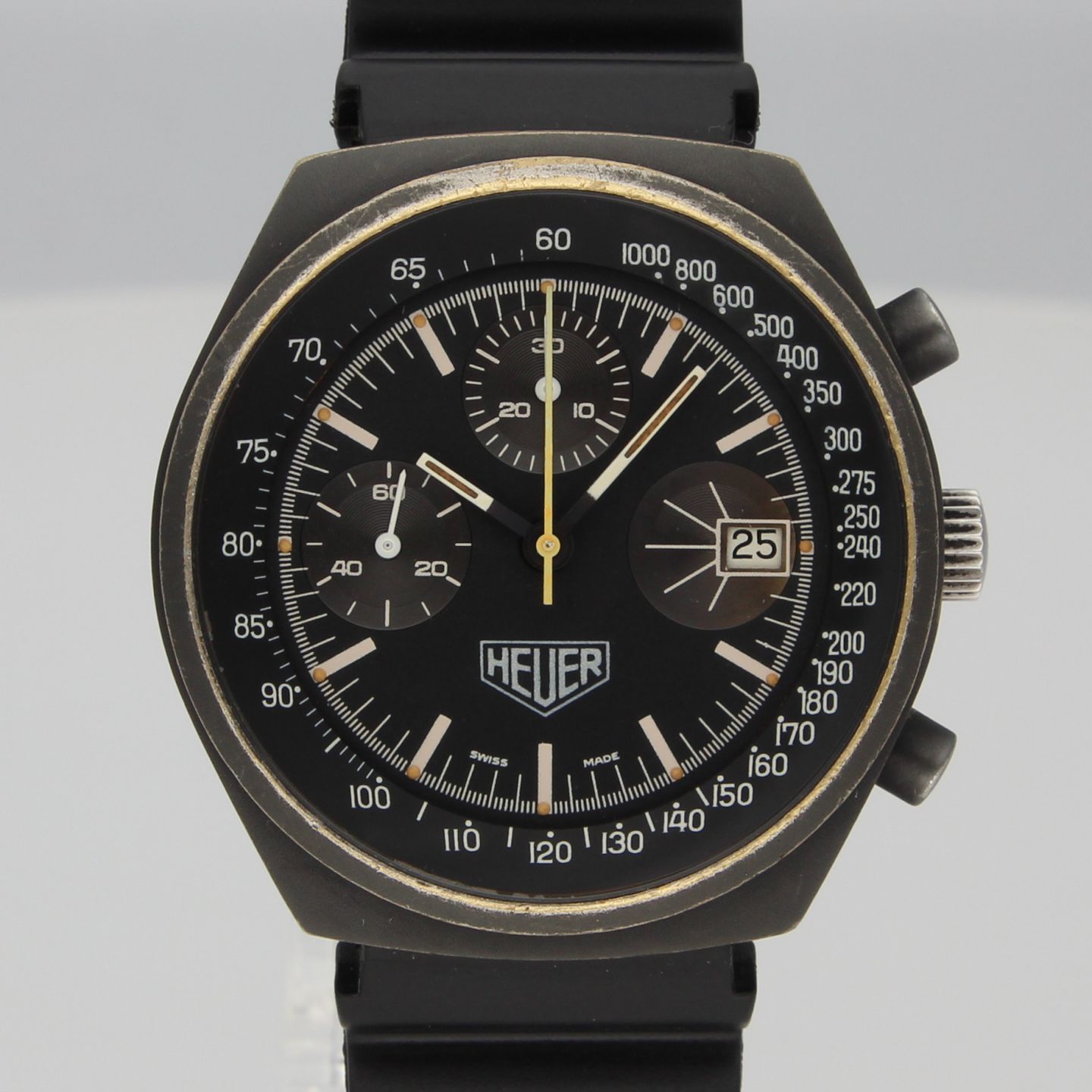 Heuer Vintage Heuer (1979) - Black dial 40 mm Steel case (1/8)