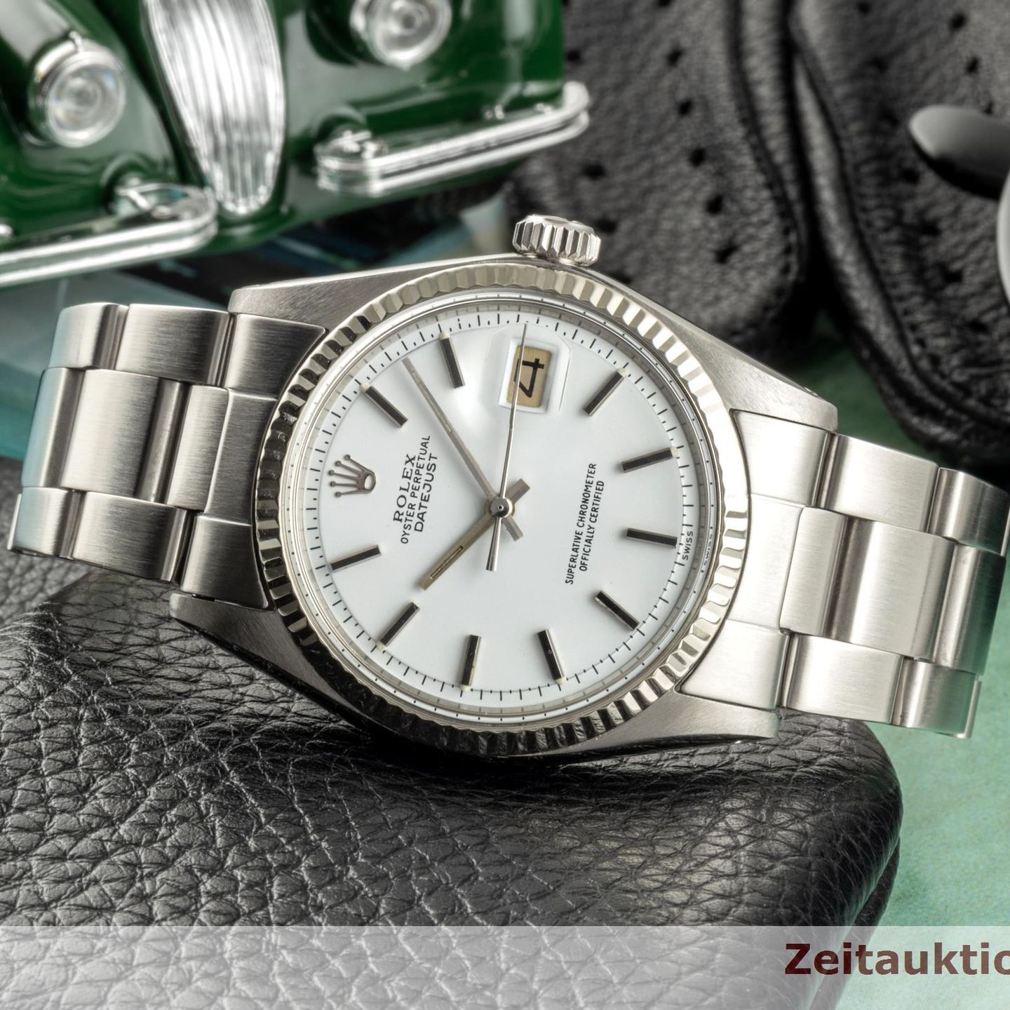 Rolex Datejust 1601 (1972) - White dial 36 mm White Gold case (2/8)