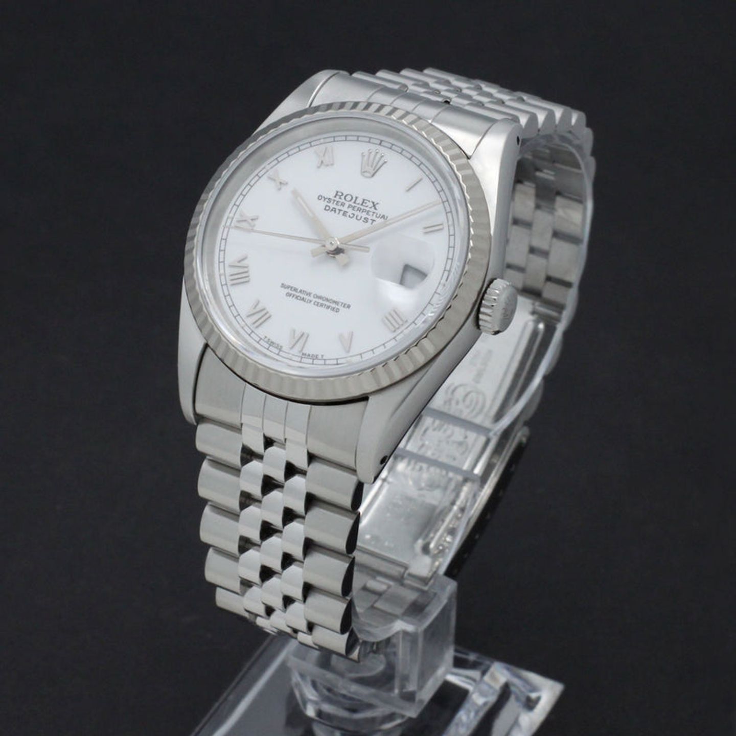 Rolex Datejust 36 16234 (1994) - White dial 36 mm Steel case (2/7)