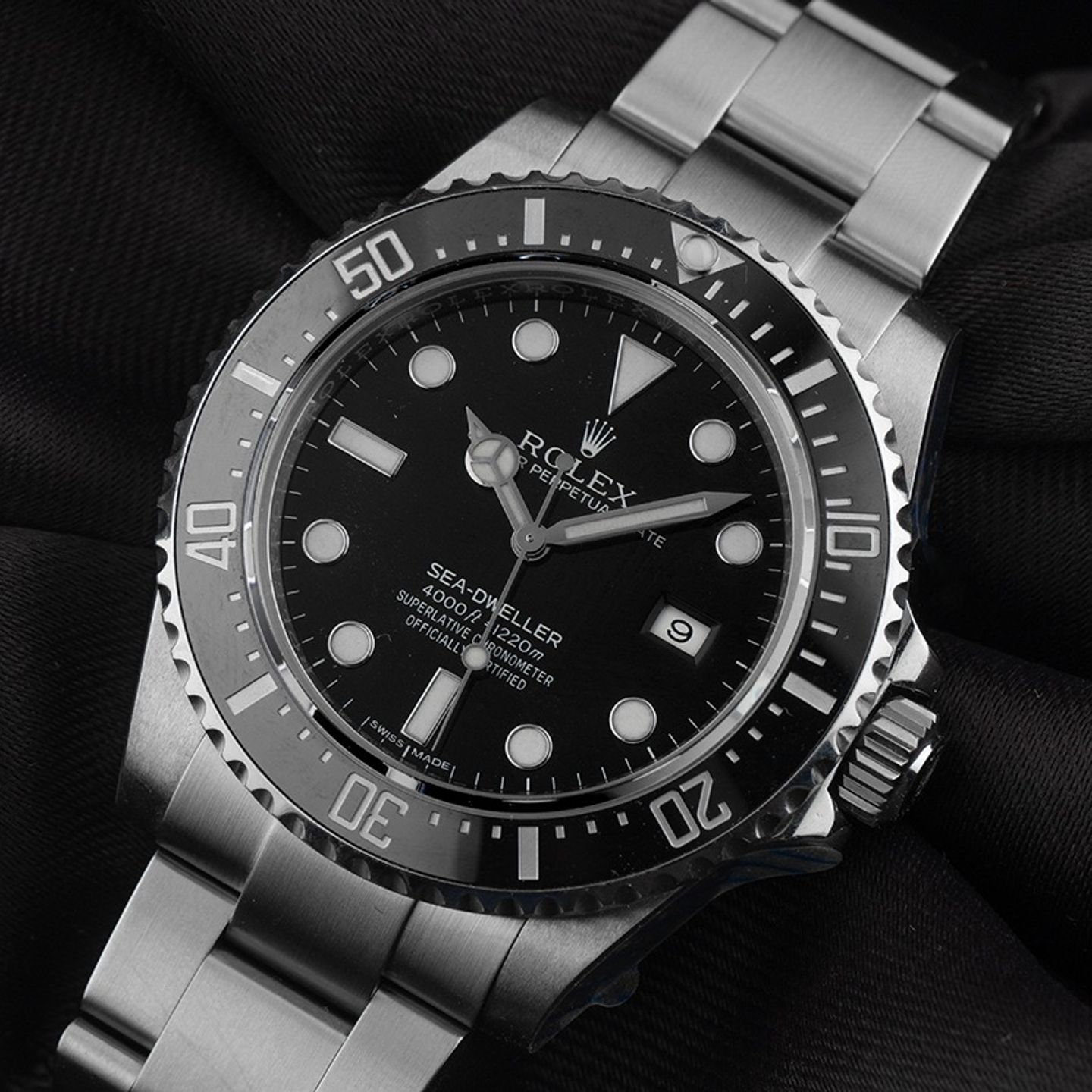 Rolex Sea-Dweller 4000 116600 (2015) - Zwart wijzerplaat 40mm Staal (3/7)